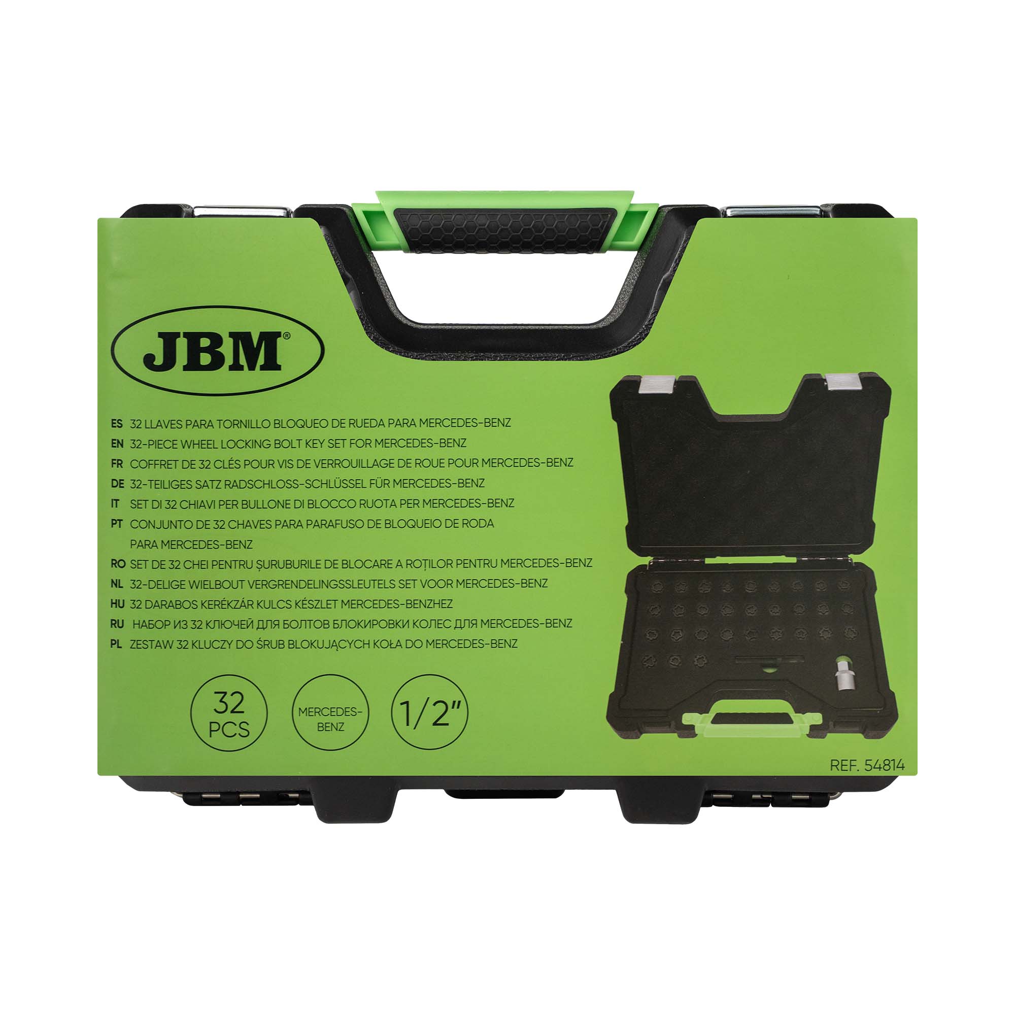SET DE 32 LLAVES PARA TORNILLO BLOQUEO DE RUEDA PARA MERCEDES-BENZ