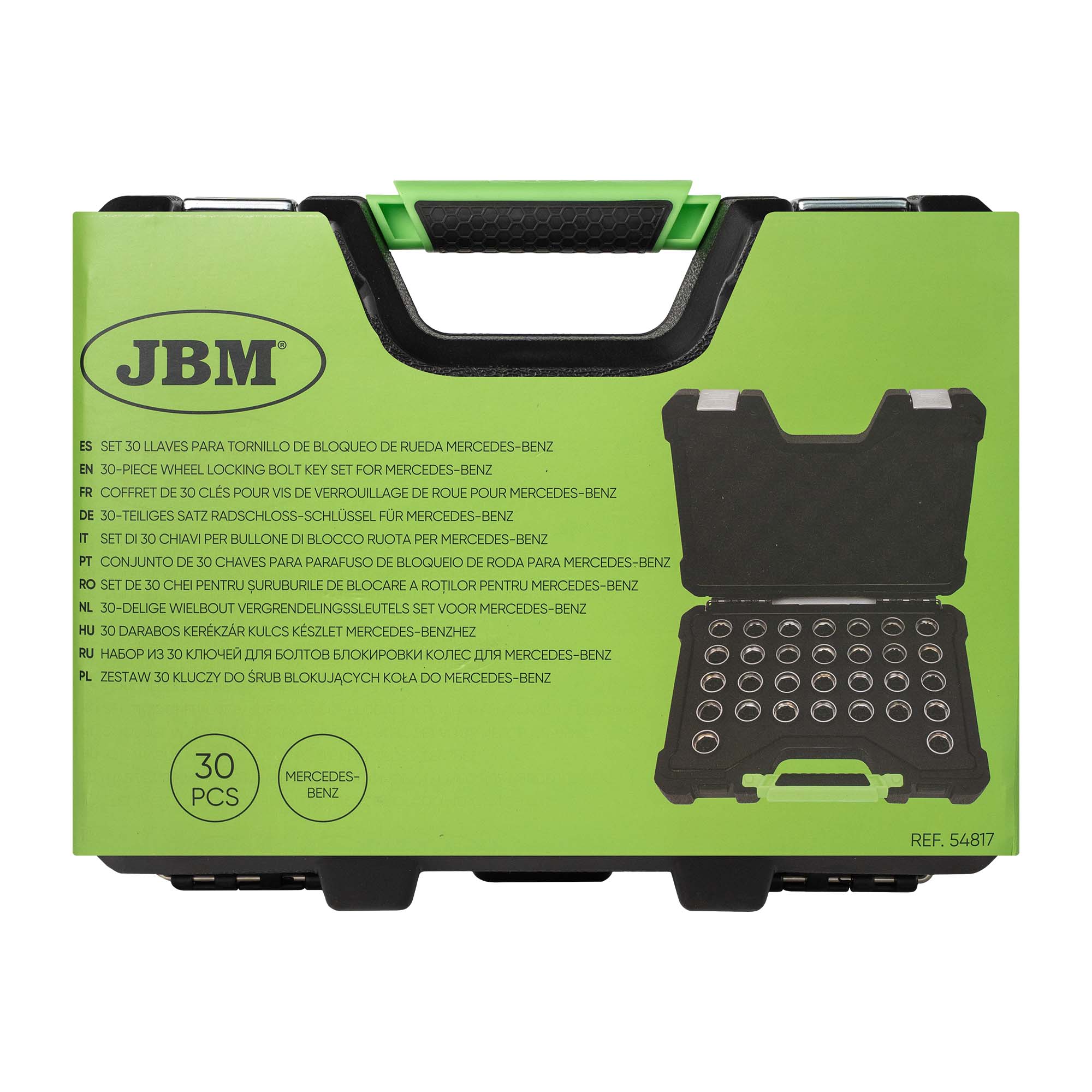 COFFRET DE 30 CLÉS POUR VIS DE VERROUILLAGE DE ROUE POUR MERCEDES-BENZ