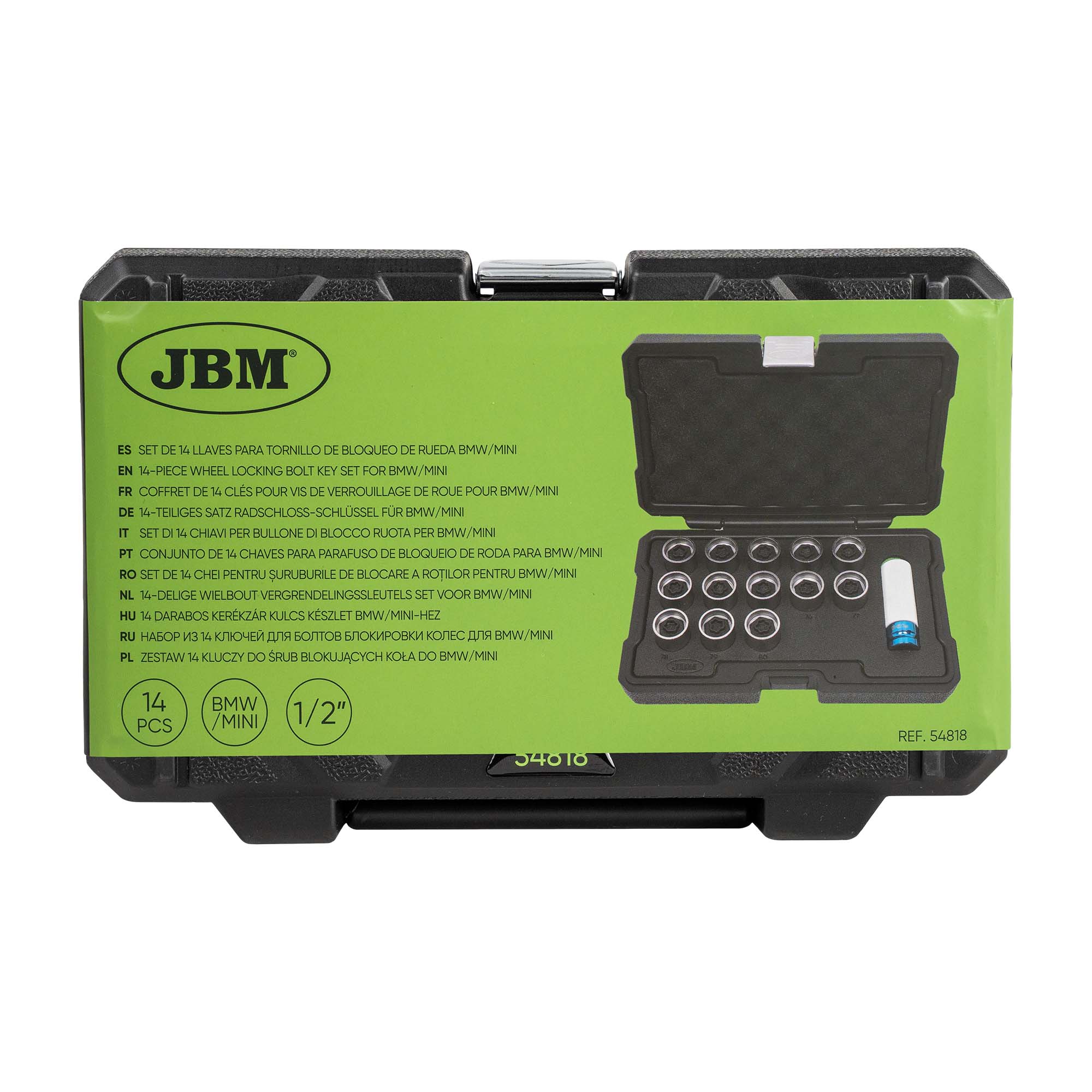 SET DE 14 LLAVES PARA TORNILLO DE BLOQUEO DE RUEDA BMW/MINI