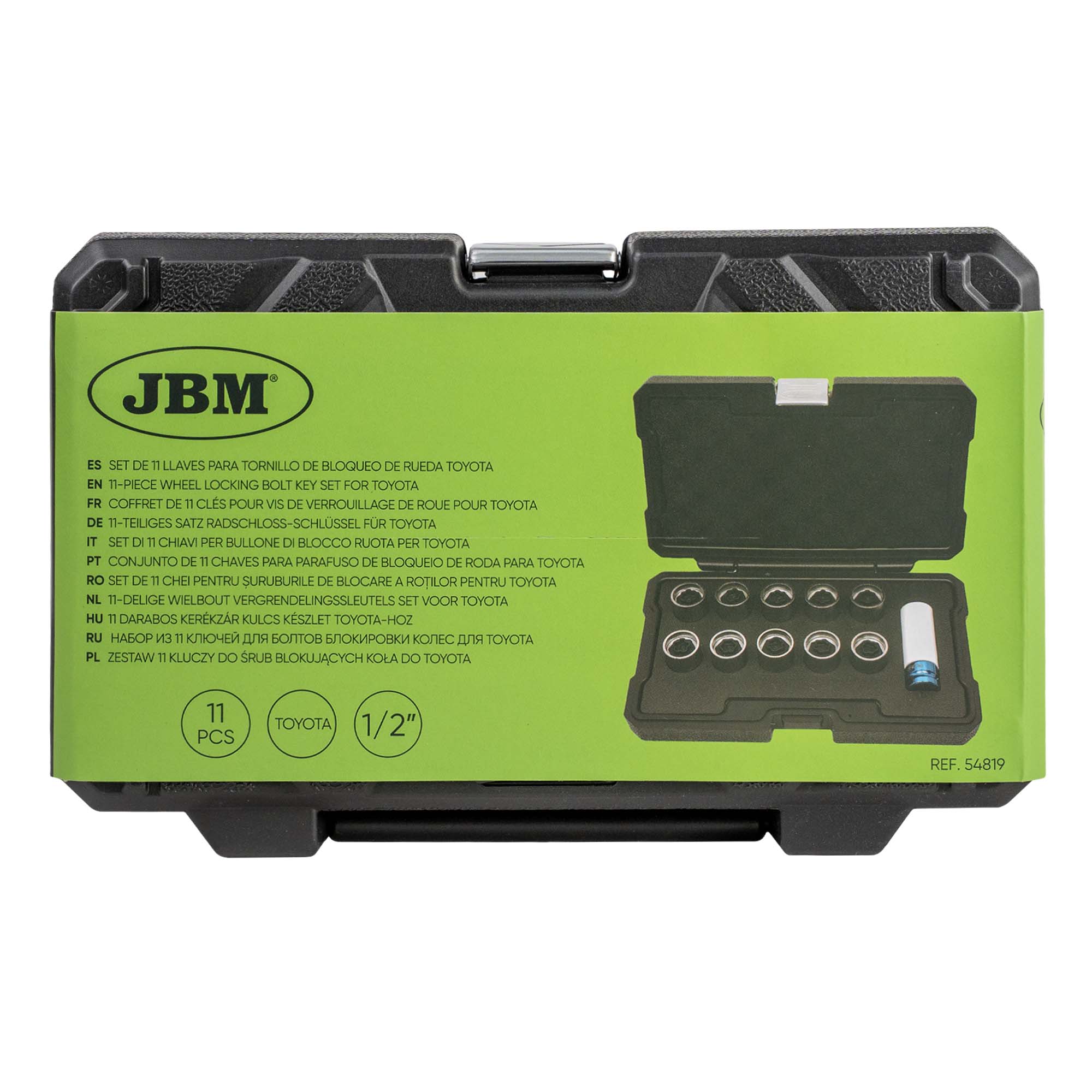 SET DE 11 LLAVES PARA TORNILLO DE BLOQUEO DE RUEDA TOYOTA