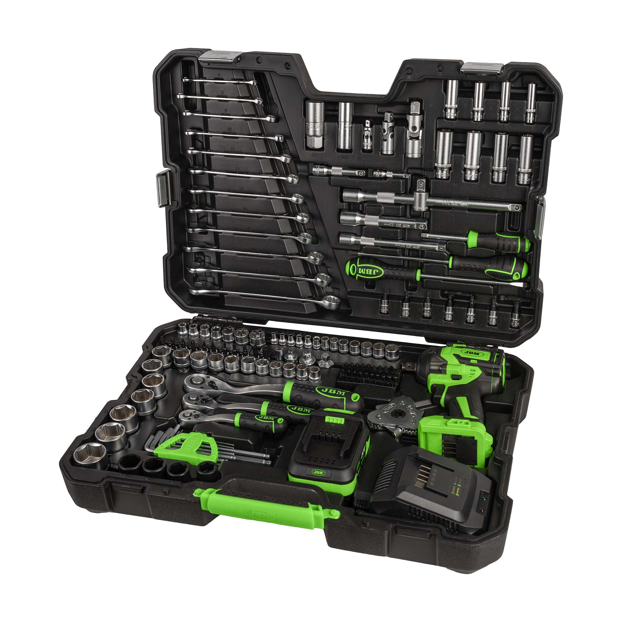 MALLETTE D'OUTILS AVEC PISTOLET À PERCUSSION SANS FIL 800NM