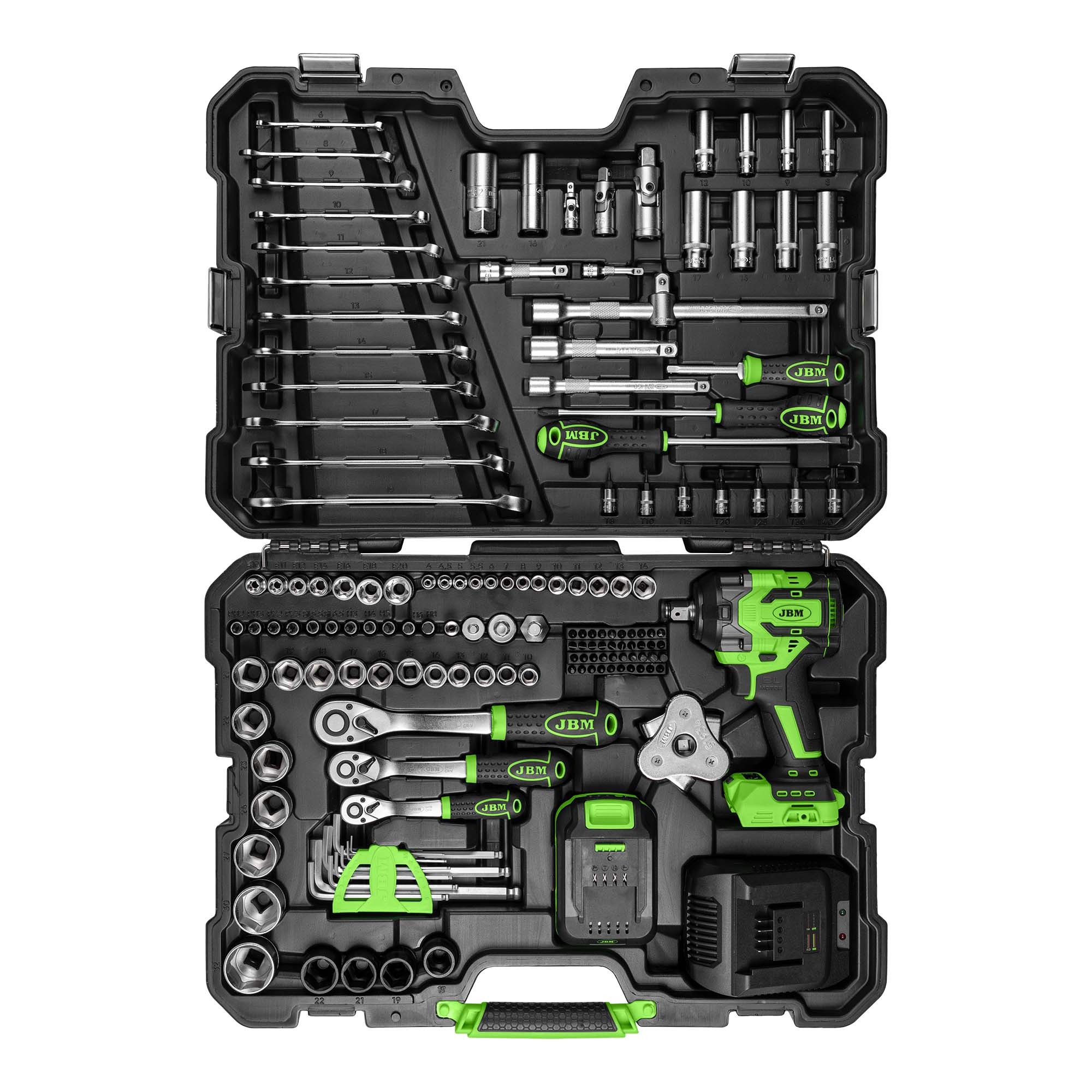 MALLETTE D'OUTILS AVEC PISTOLET À PERCUSSION SANS FIL 800NM
