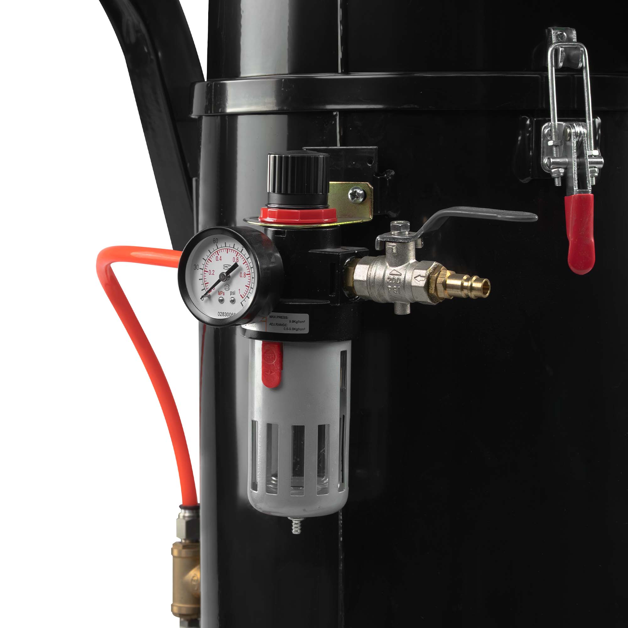 RÉSERVOIR PORTABLE DE NETTOYAGE DU CHARBON PAR SABLAGE – 18 L