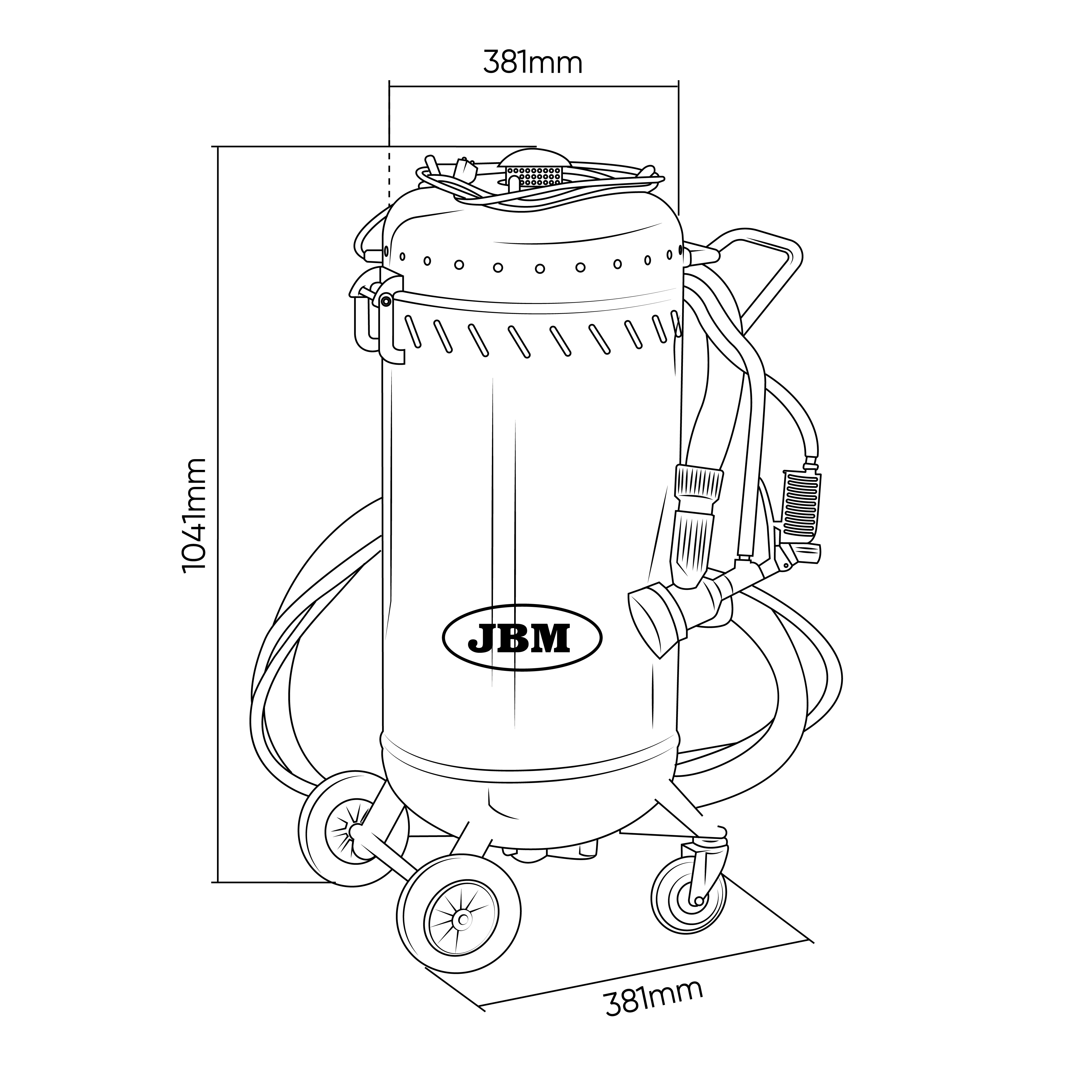 MACHINE DE SABLAGE AVEC SYSTÈME D’ASPIRATION ET VIDE – 17 L