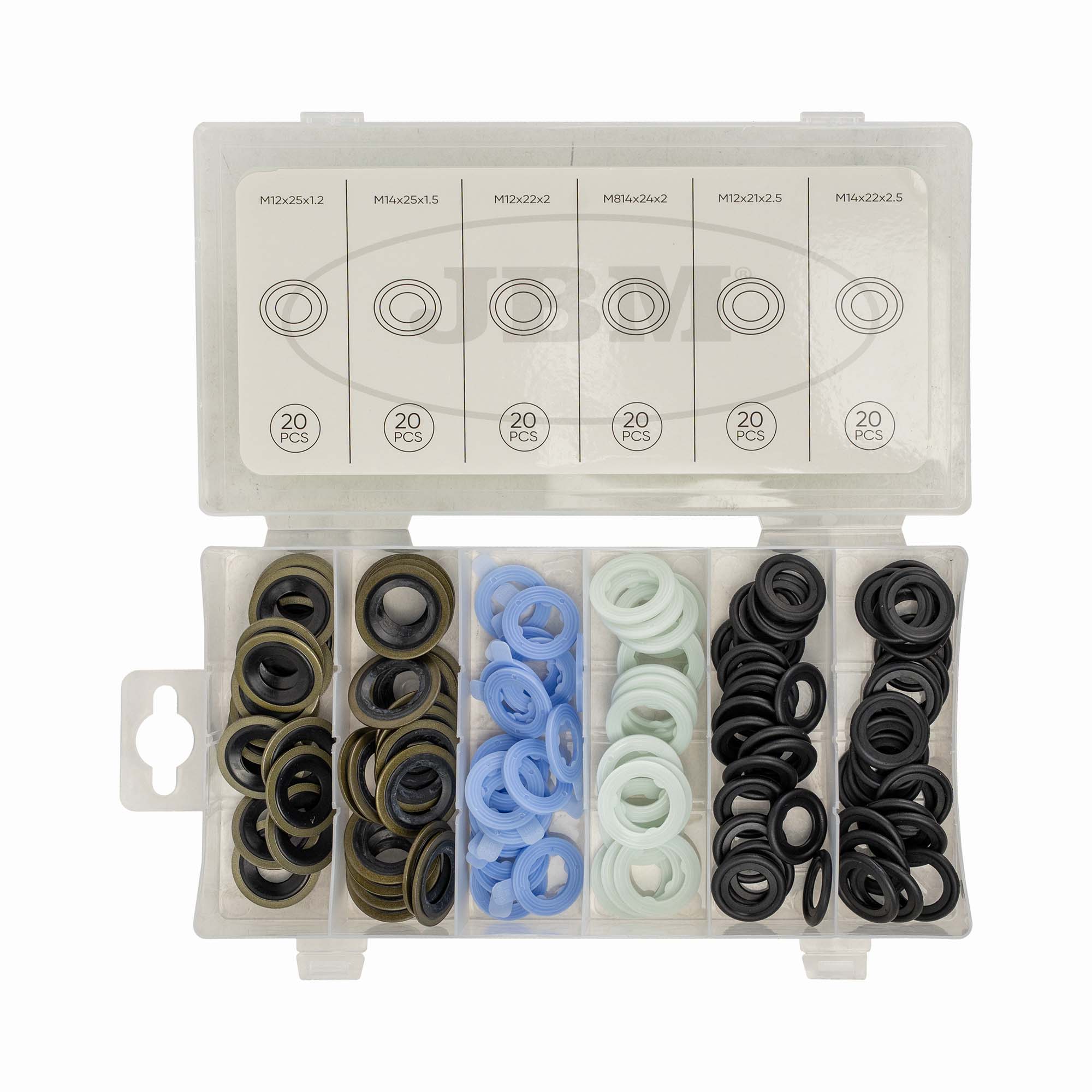 ESTUCHE DE ARANDELAS PARA TAPÓN DE CÁRTER FORD 120PCS