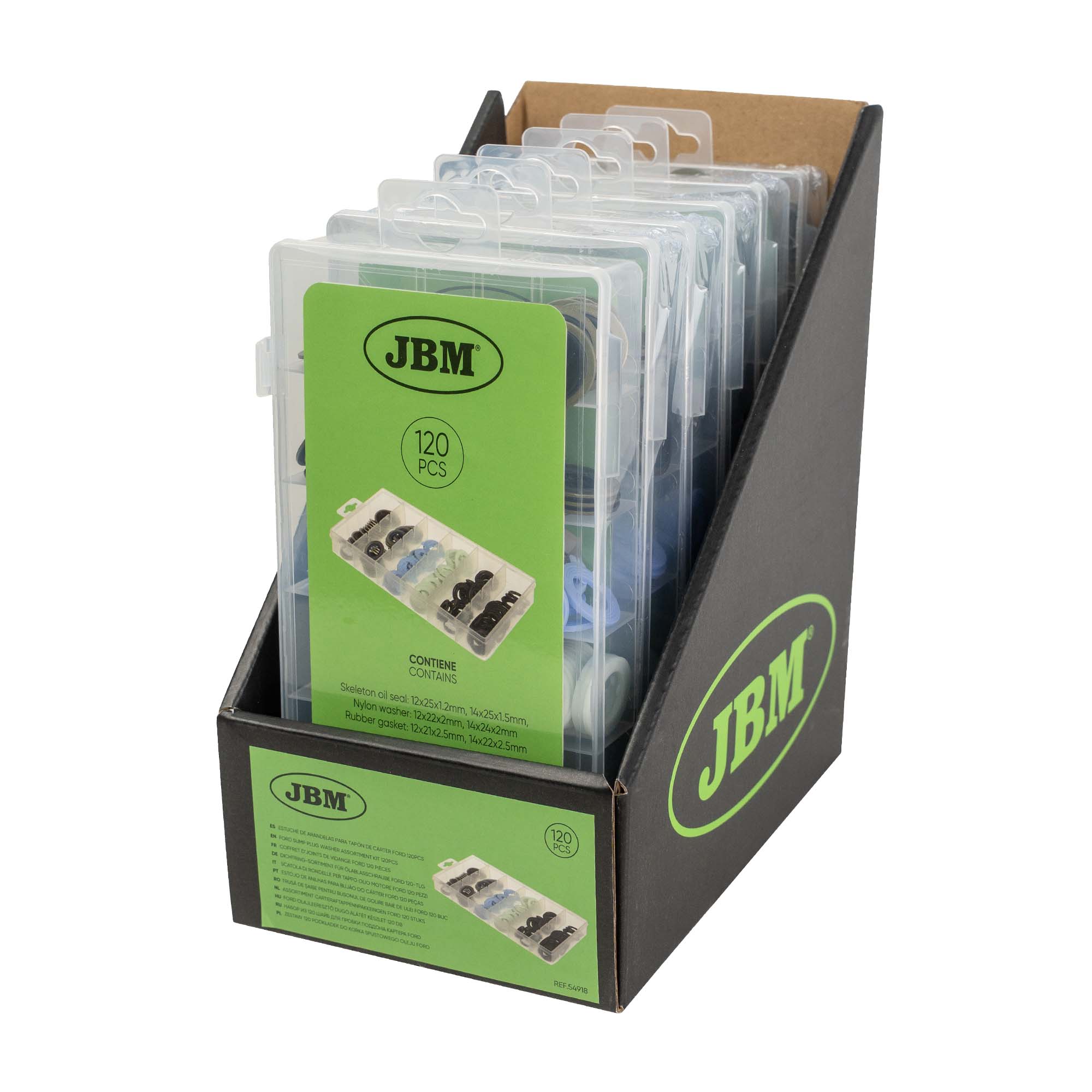 ESTUCHE DE ARANDELAS PARA TAPÓN DE CÁRTER FORD 120PCS