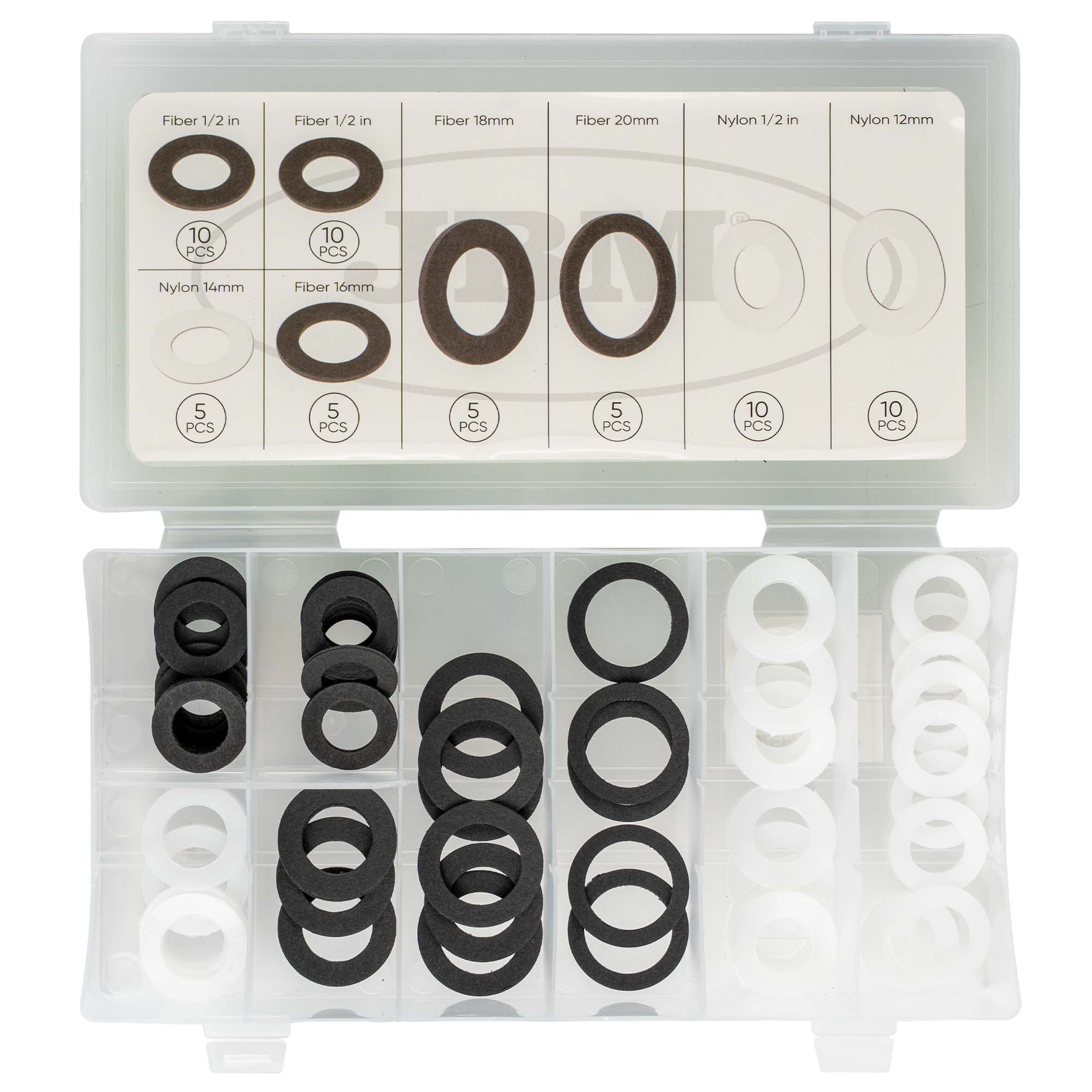 COFFRET D'JOINTS EN FIBRE ET NYLON 60 PIÈCES