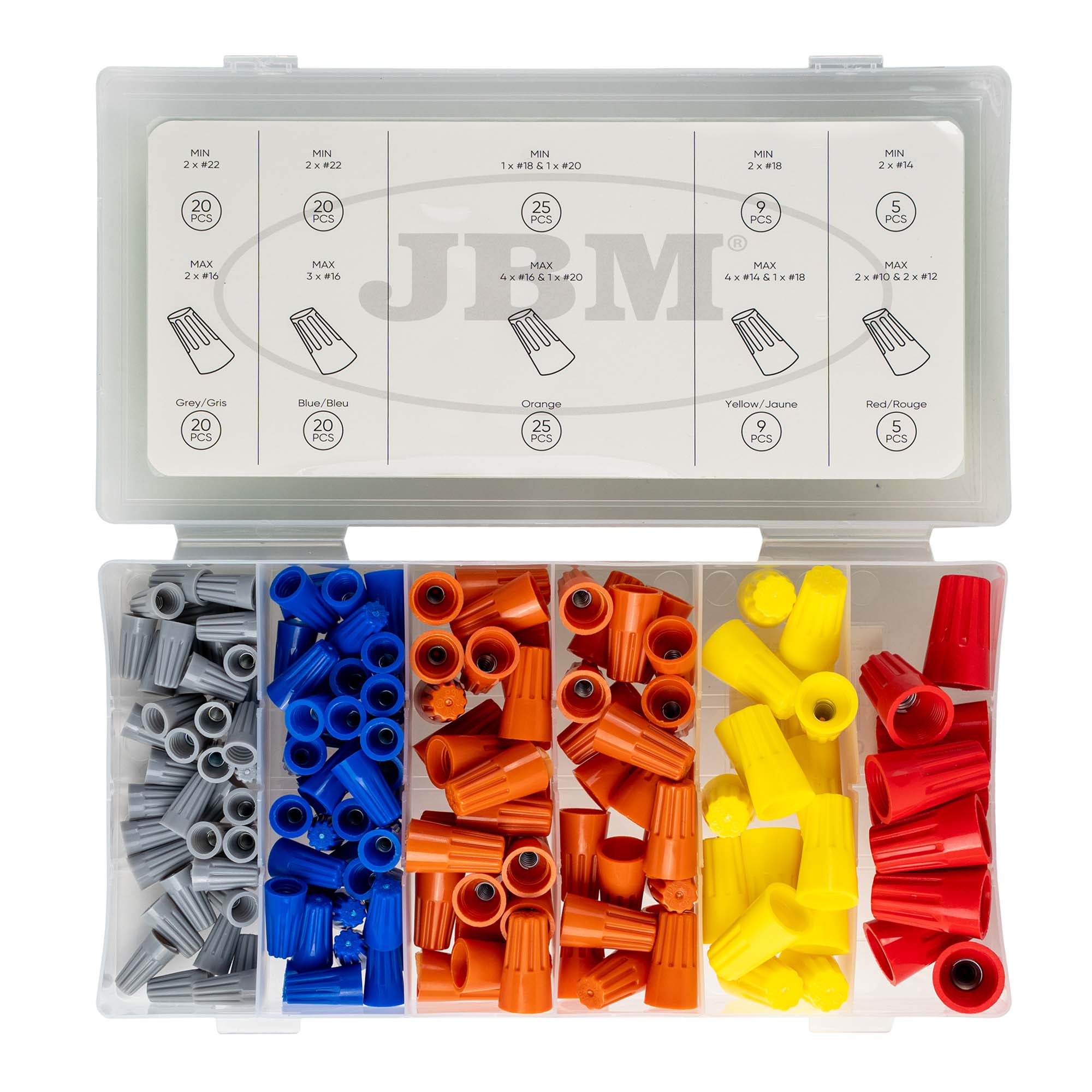 KIT DE CONNECTEURS DE CÂBLE FILETÉS 158 PIÈCES