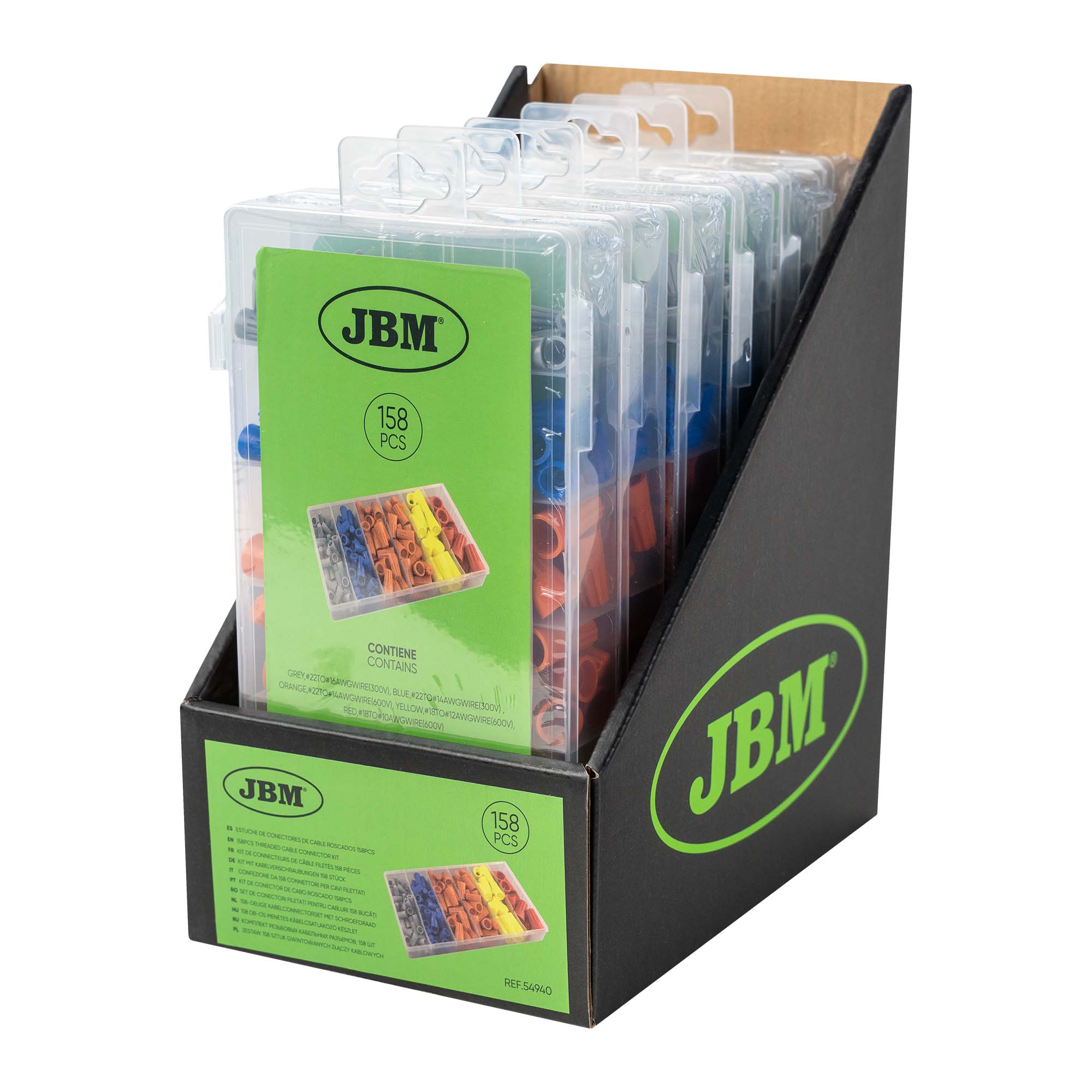 KIT DE CONNECTEURS DE CÂBLE FILETÉS 158 PIÈCES