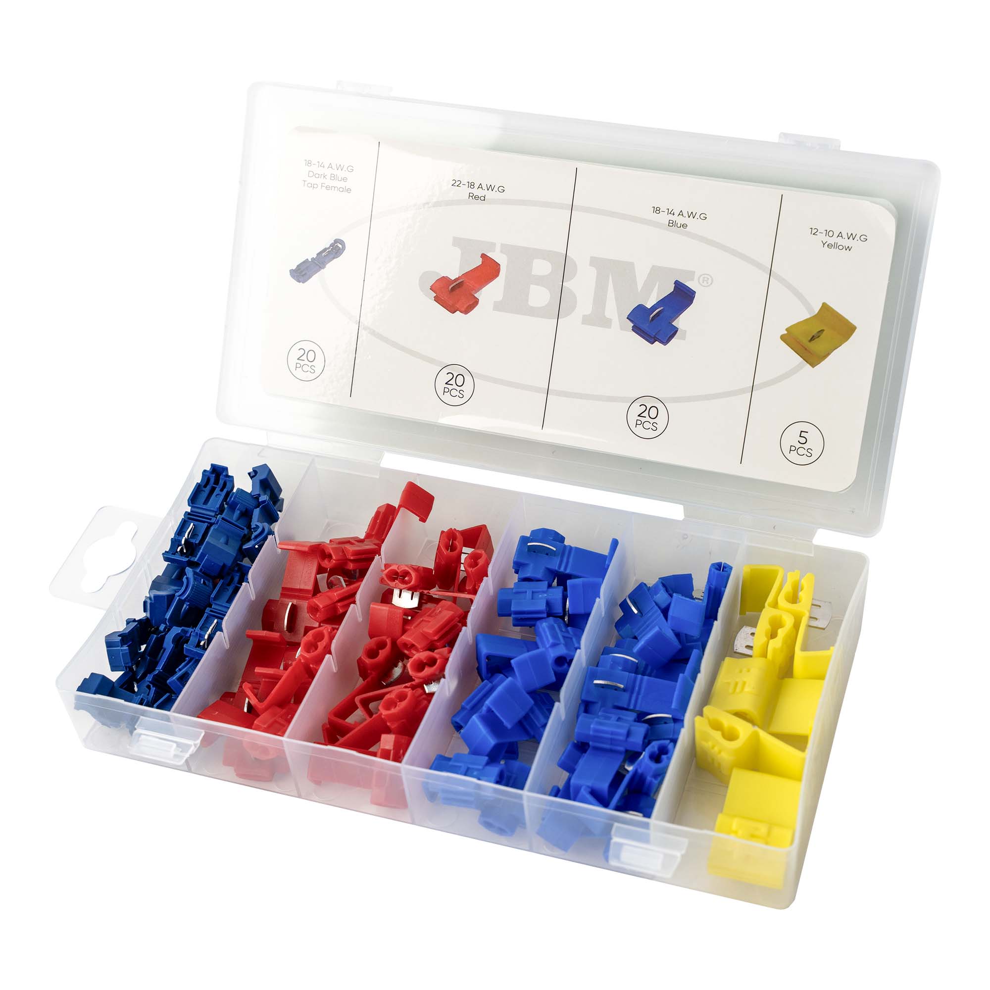 BOÎTE DE CONNECTEURS RAPIDES DE CÂBLE 65 PIÈCES