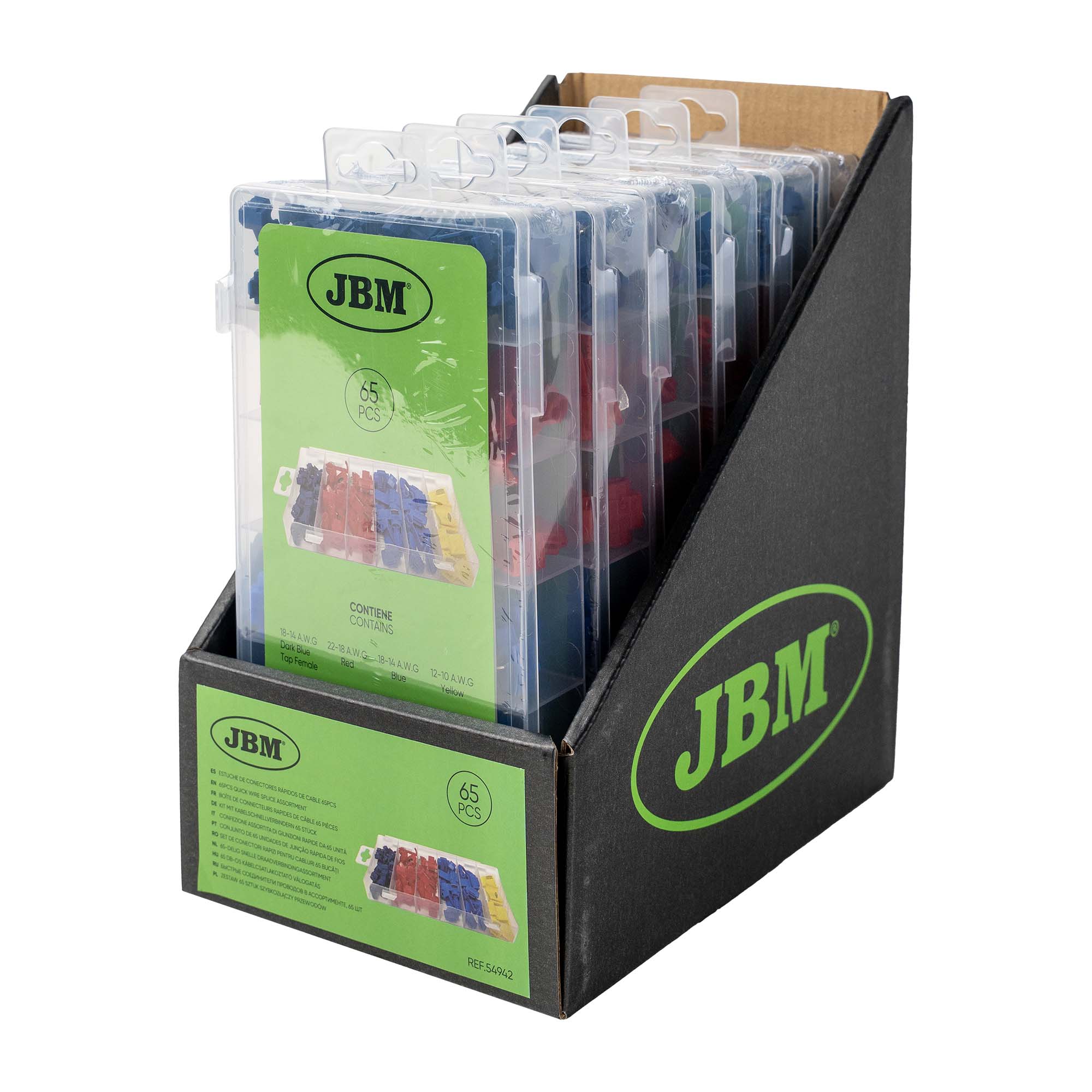 BOÎTE DE CONNECTEURS RAPIDES DE CÂBLE 65 PIÈCES