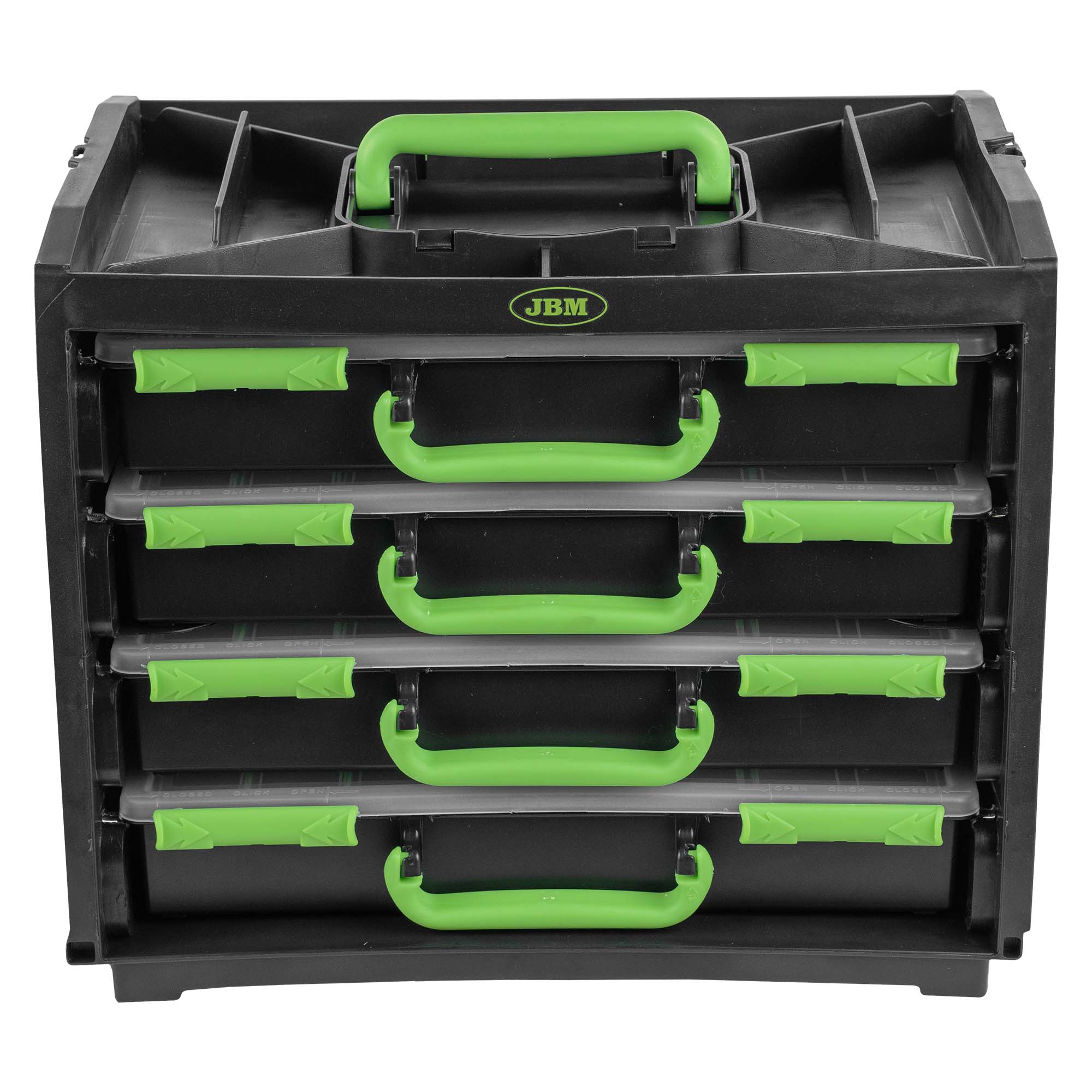 CAJA CON 4 MALETINES DE PLÁSTICO EXTRAÍBLES 