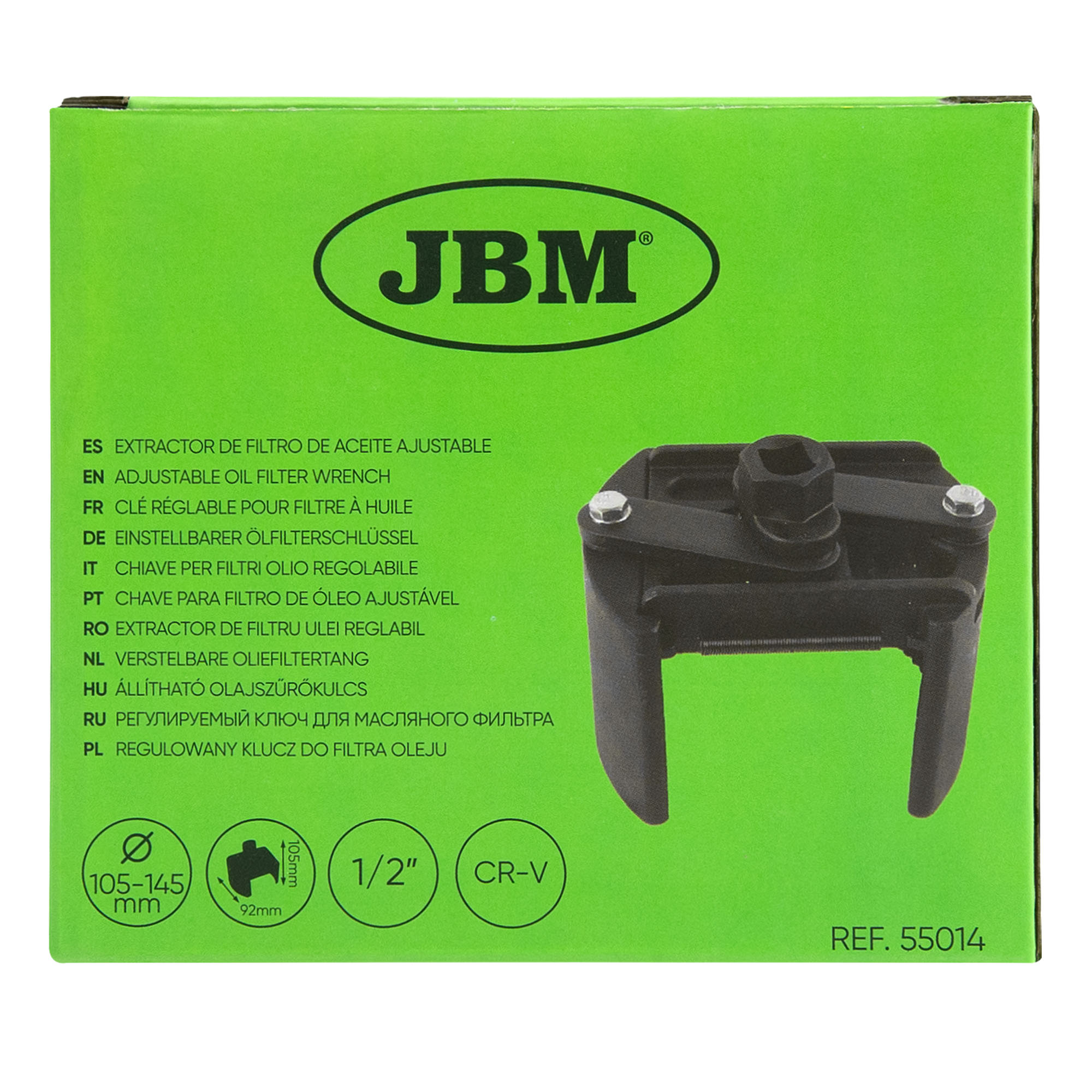 CLÉ RÉGLABLE POUR FILTRE À HUILE (105-145 MM)