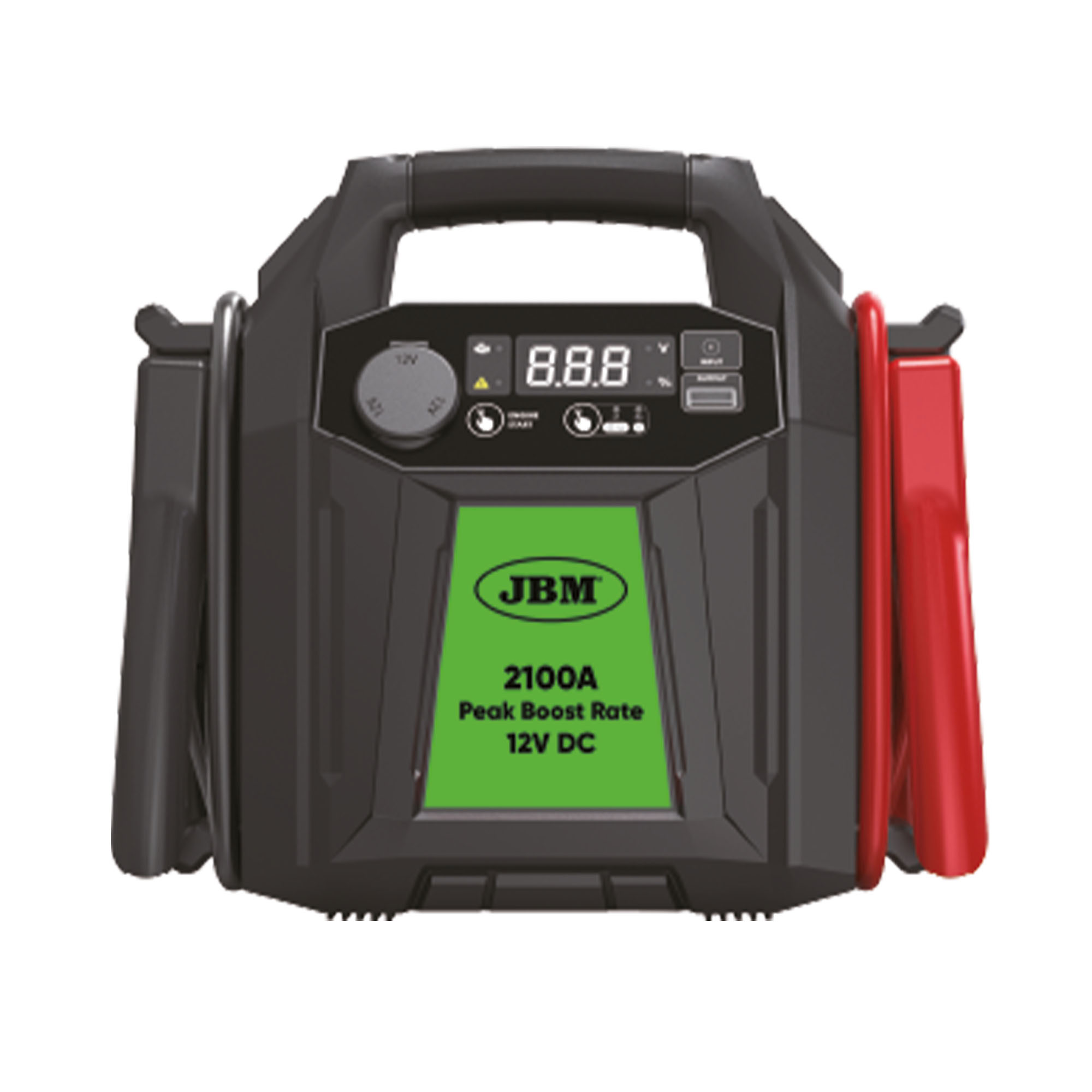 DÉMARREUR DE VÉHICULE MULTIFONCTION AVEC ÉCRAN NUMÉRIQUE ET BATTERIE AU LITHIUM DE 16.000 MAH – 12V