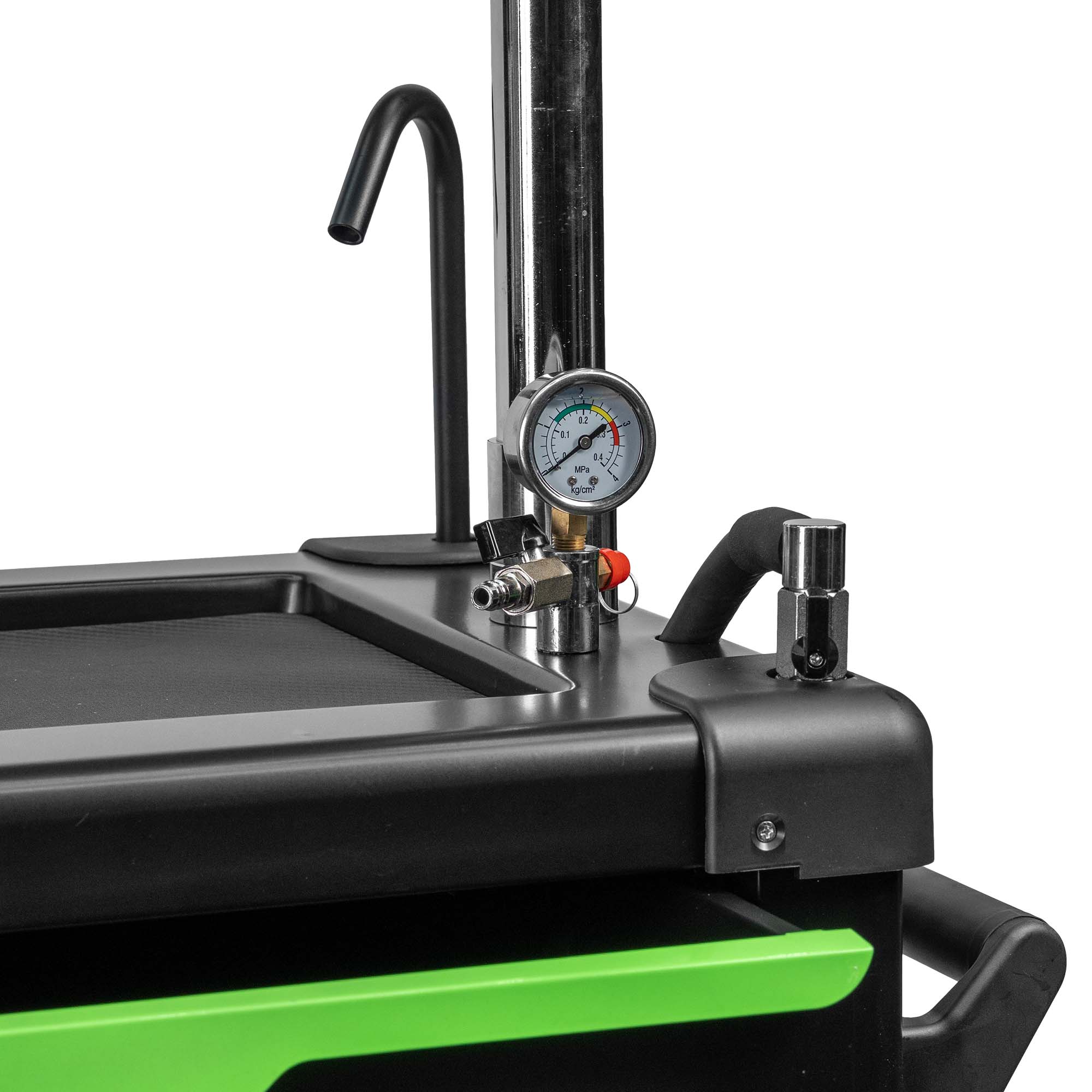 CHARIOT DE RÉCUPÉRATION D’HUILE AVEC SYSTÈME D’ASPIRATION ET COMPARTIMENTS