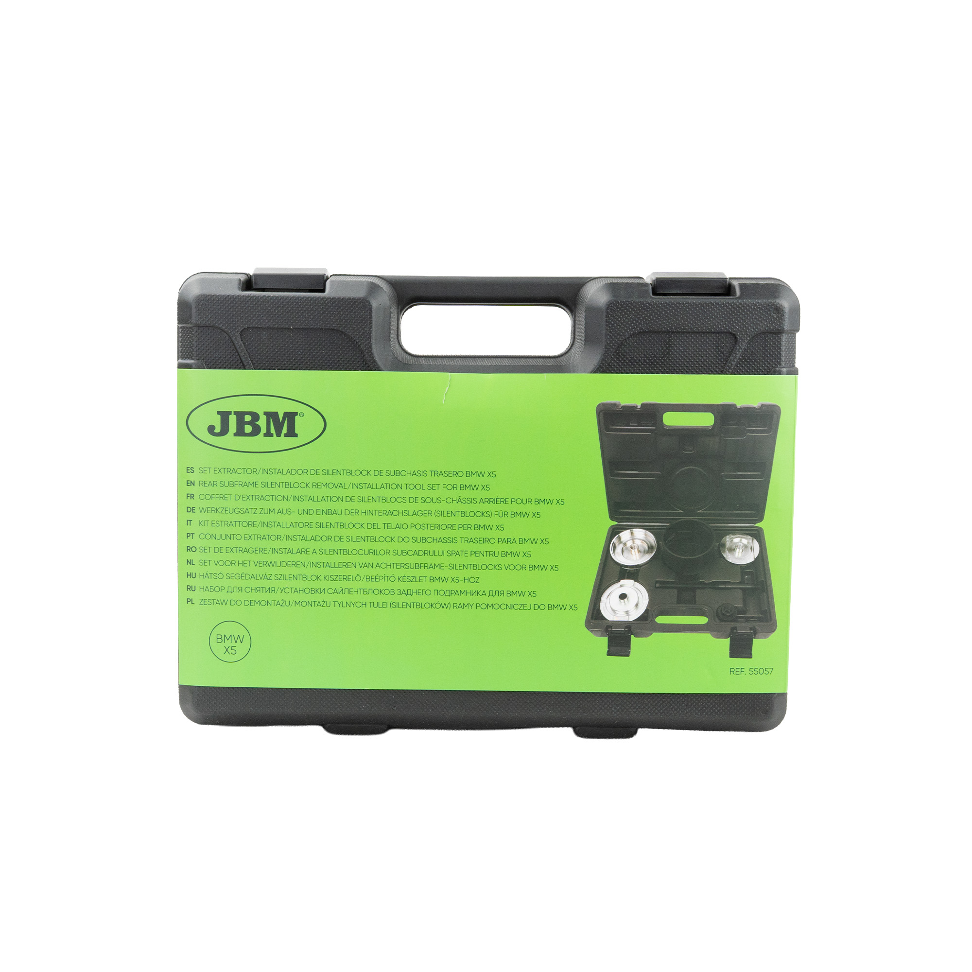 COFFRET D’EXTRACTION/INSTALLATION DE SILENTBLOCS DE SOUS-CHÂSSIS ARRIÈRE POUR BMW X5