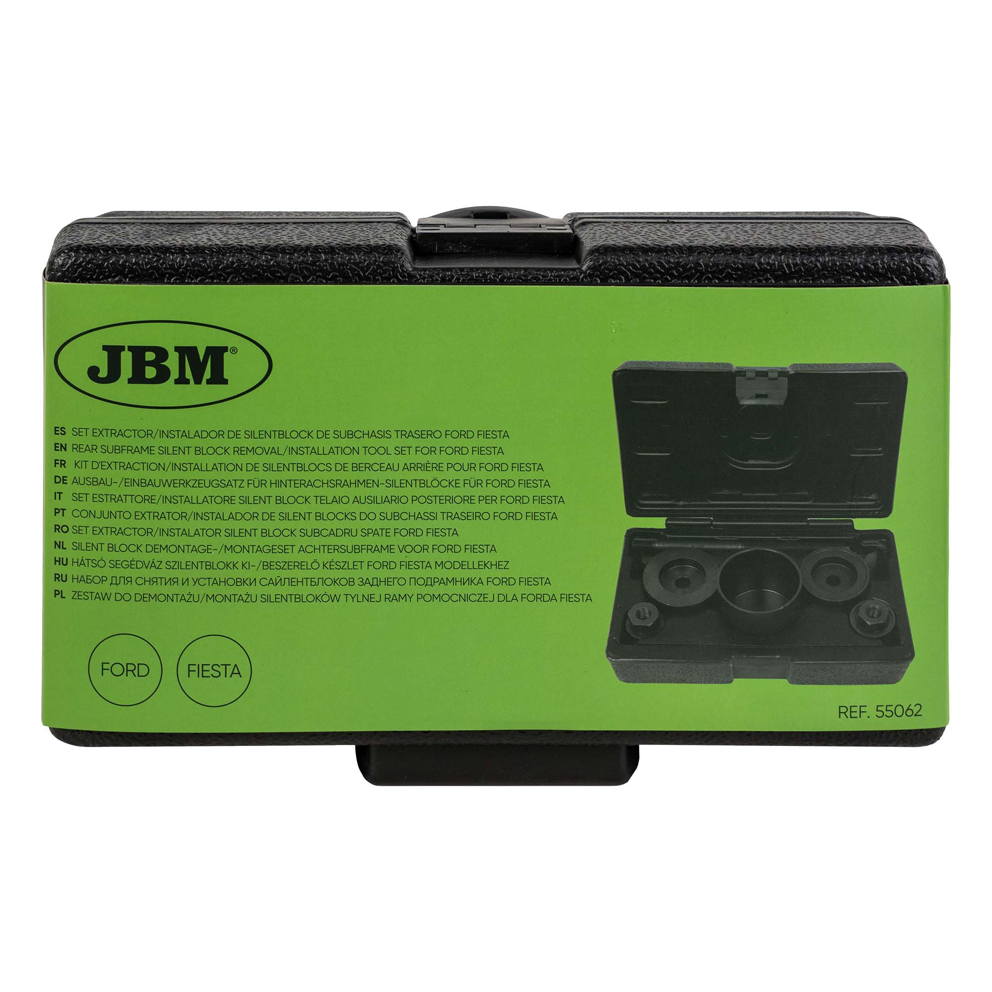SET EXTRACTOR/INSTALADOR DE SILENTBLOCK DE SUBCHASIS TRASERO FORD FIESTA