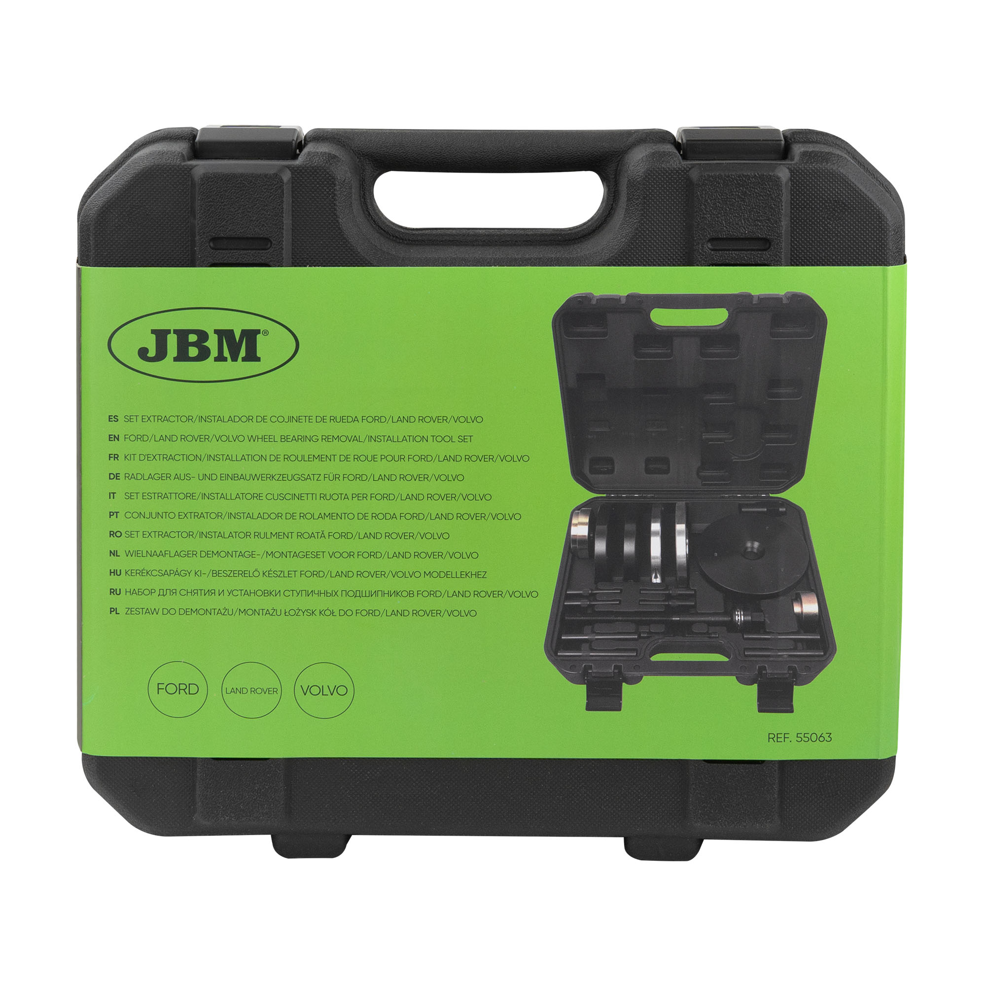 KIT D'EXTRACTION/INSTALLATION DE ROULEMENT DE ROUE POUR FORD/LAND ROVER/VOLVO