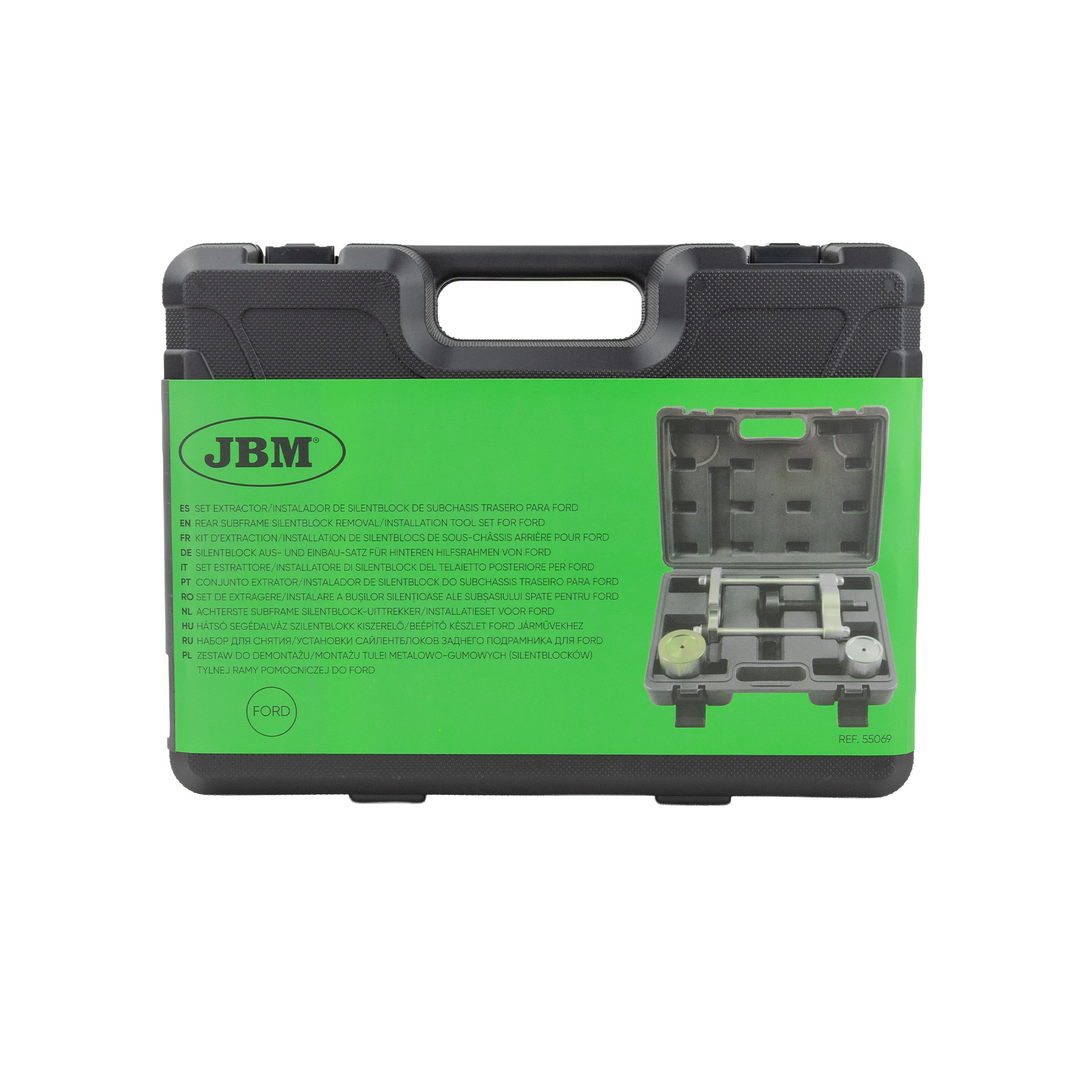 KIT D’EXTRACTION/INSTALLATION DE SILENTBLOCS DE SOUS-CHÂSSIS ARRIÈRE POUR FORD