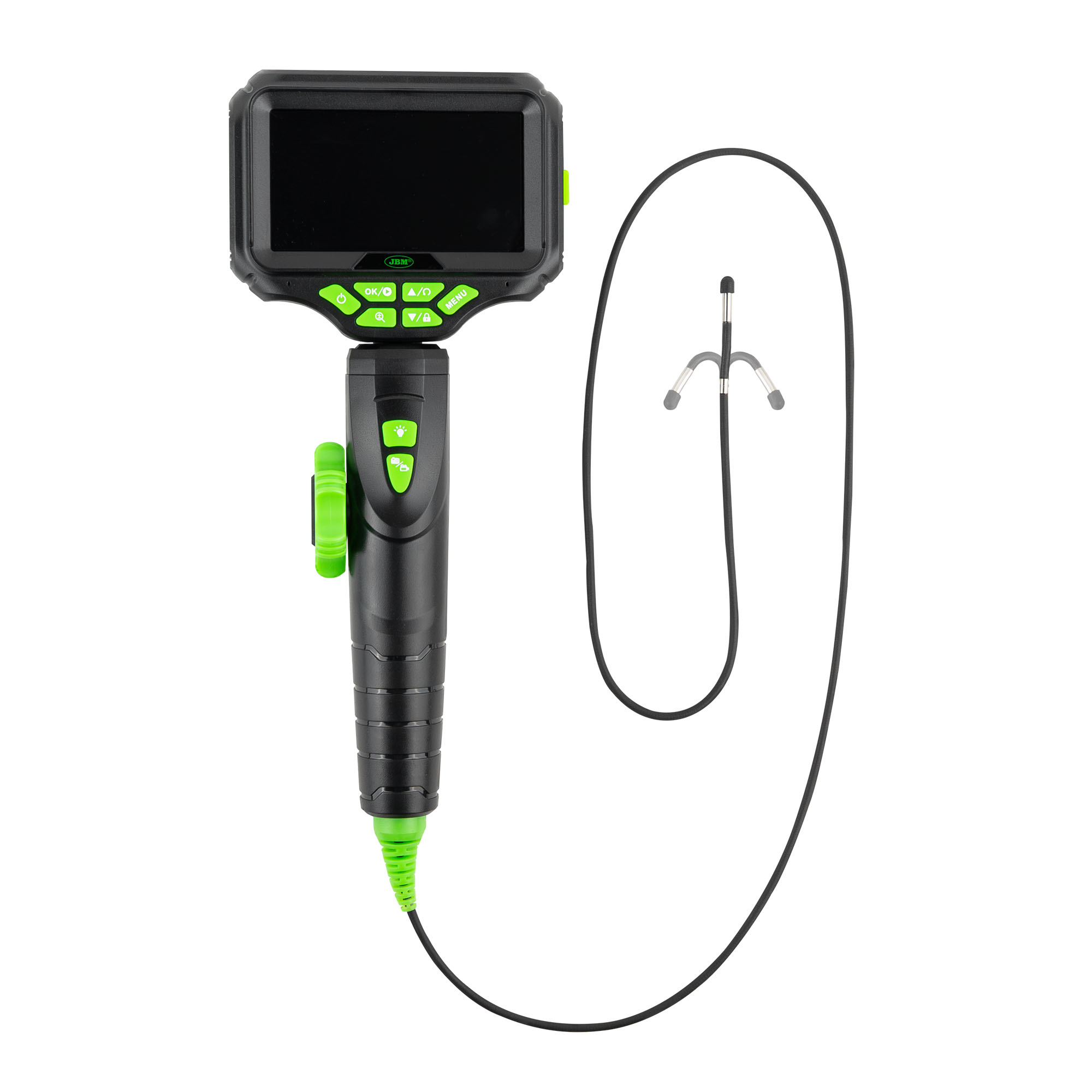 ENDOSCOPIO ARTICULADO BIDIRECCIONAL CON PANTALLA IPS, CÁMARA HD E ILUMINACIÓN LED 