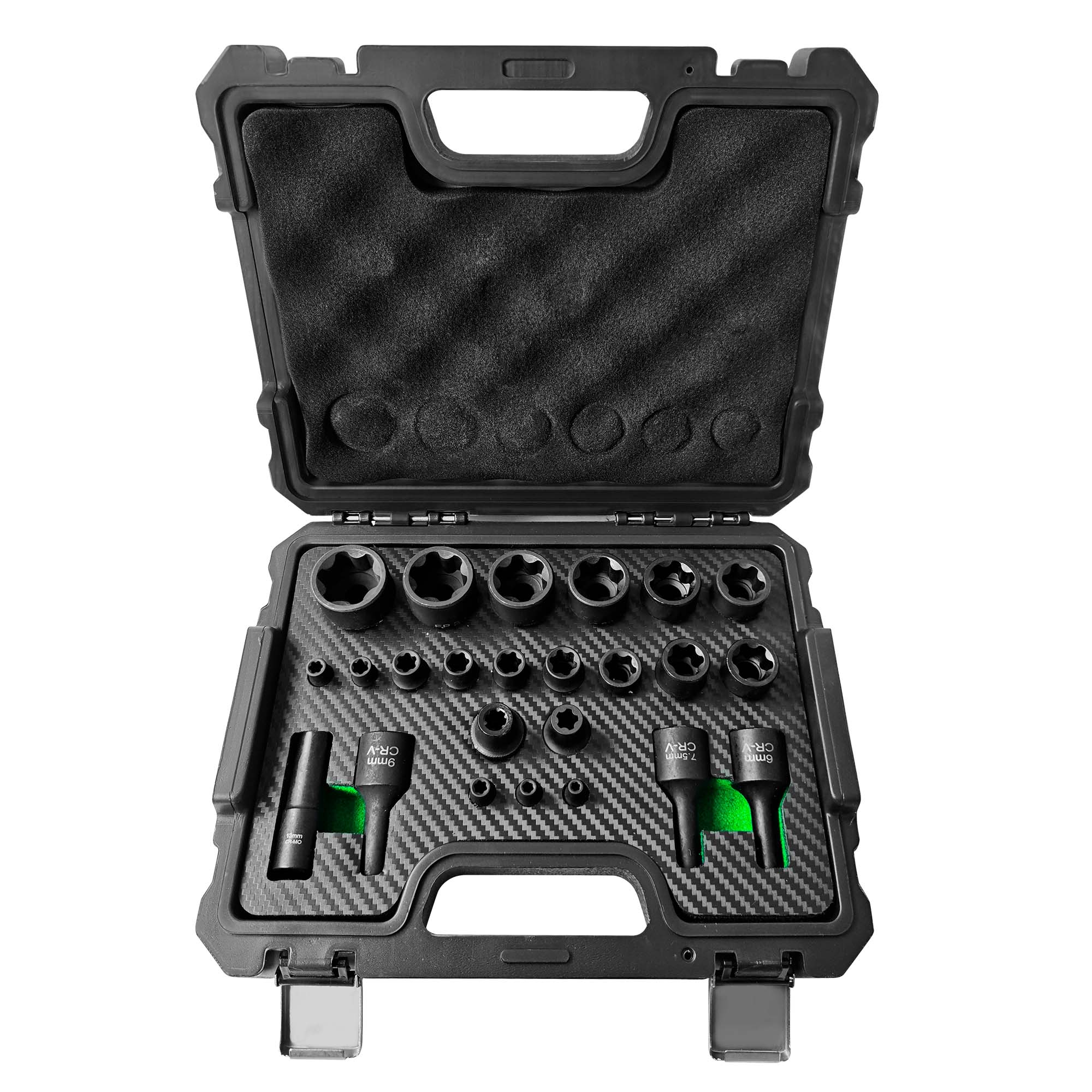 MALETÍN DE VASOS TORX PLUS, 5 Y 6 PUNTAS ESPECIAL TESLA