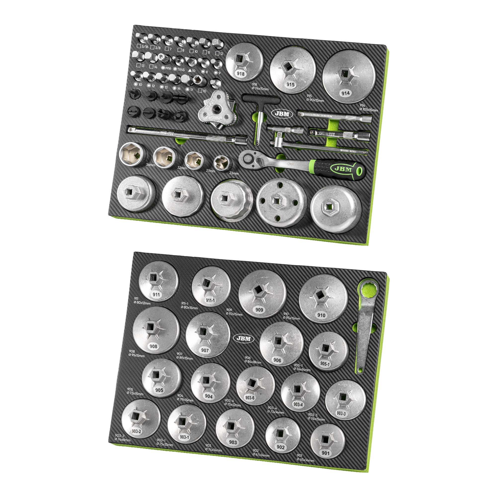 JEU DE 2 MODULES D’OUTILS POUR CHARIOT RÉCUPÉRATEUR D’HUILE RÉF. 55049