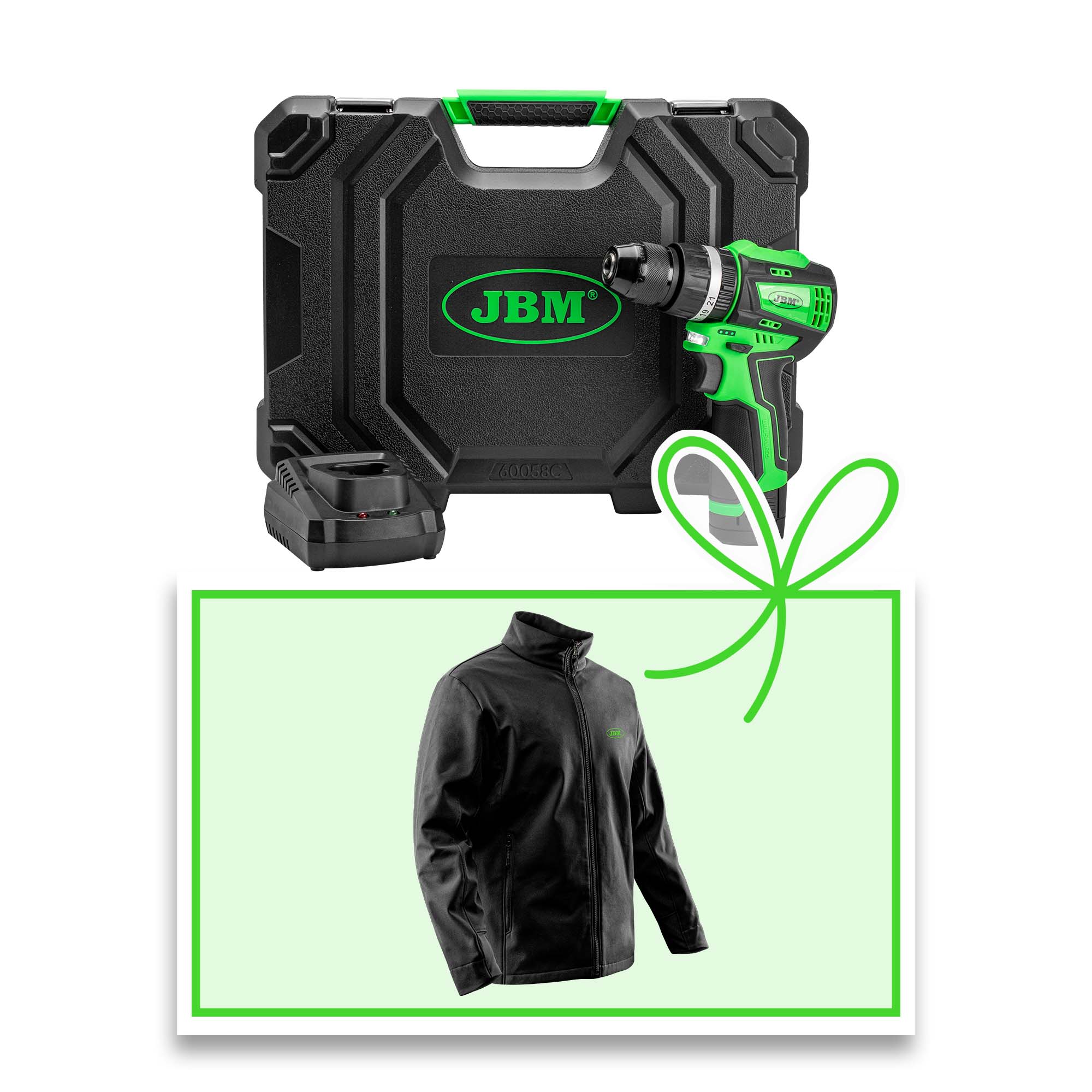 PERCEUSE À PERCUSSION À BATTERIE 12V AVEC COFFRET + VESTE L