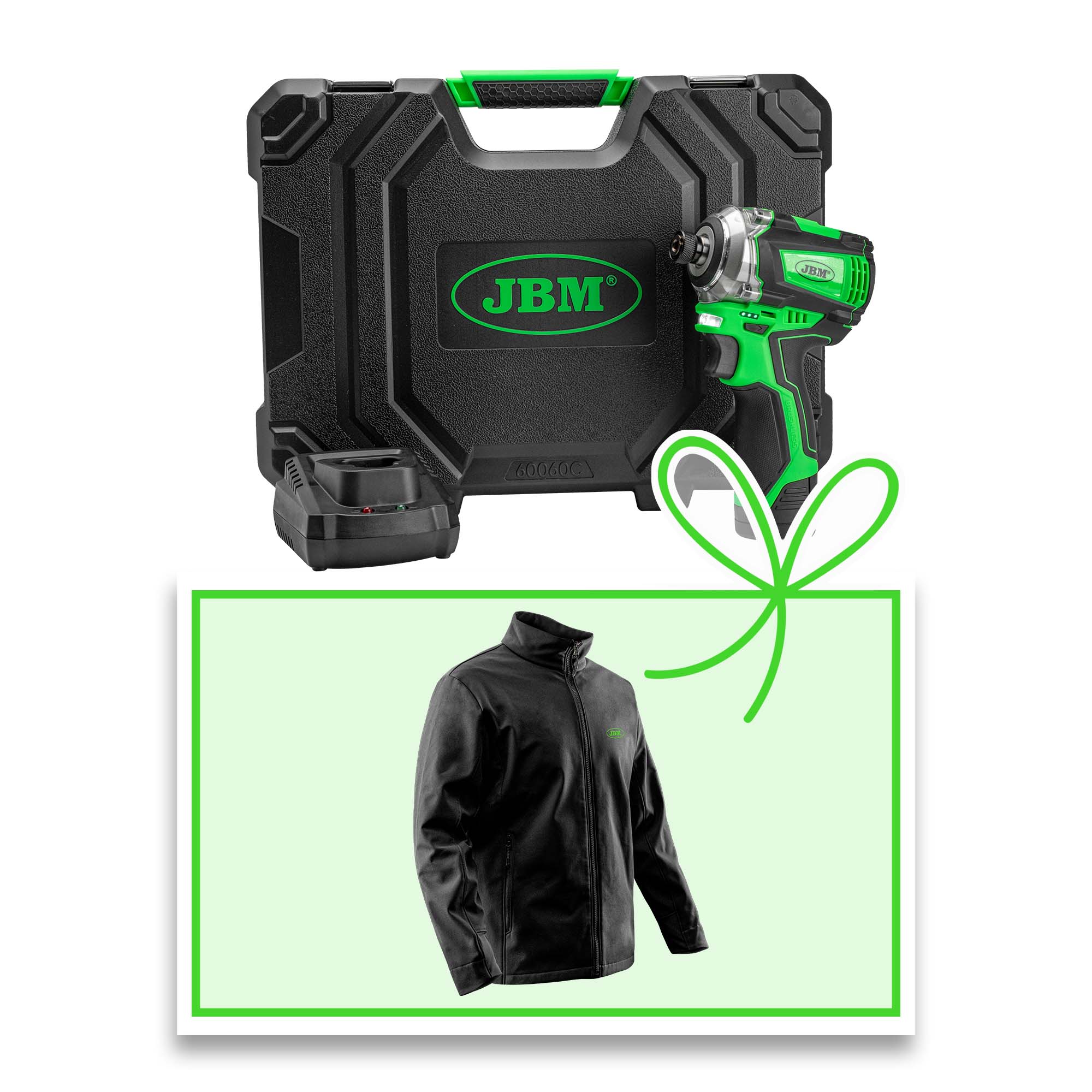 VISSEUSE À CHOCS BRUSHLESS À BATTERIE 1/4" 150NM AVEC COFFRET + VESTE M