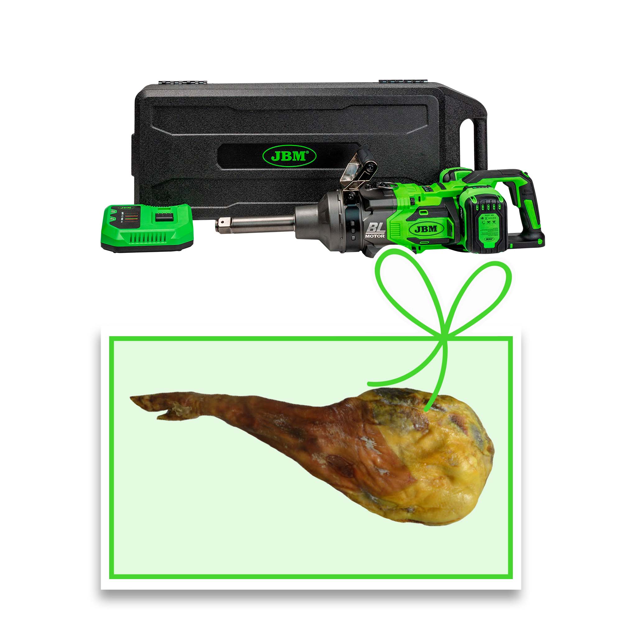 CLÉ À CHOCS BRUSHLESS À BATTERIE 1" 4000NM AVEC COFFRET + JAMBON