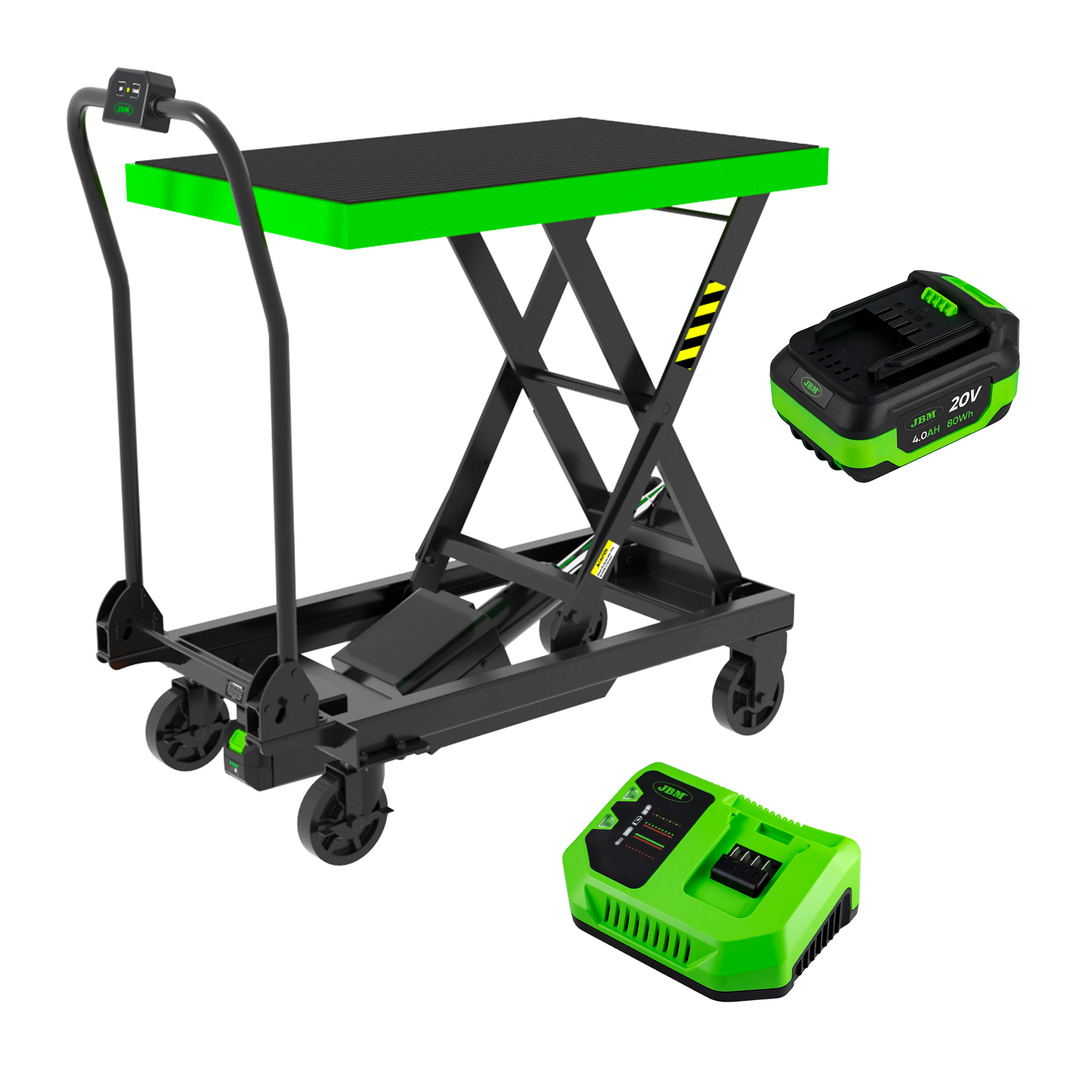 TABLE ÉLÉVATRICE HYDRAULIQUE À BATTERIE - 500KG AVEC BATTERIE ET CHARGEUR INCLUS