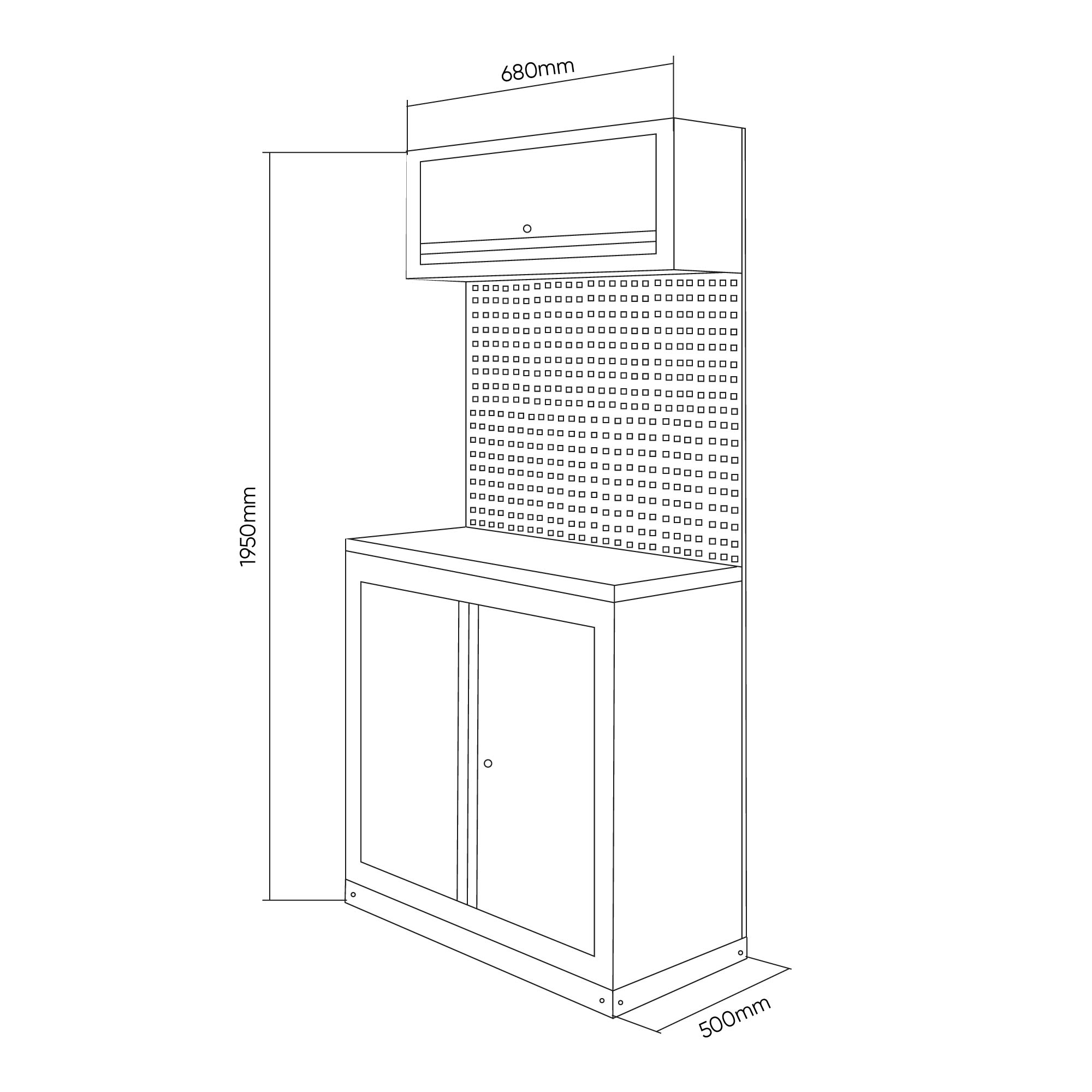 ENSEMBLE DE MEUBLES MODULAIRES (7 PIÈCES) - OR