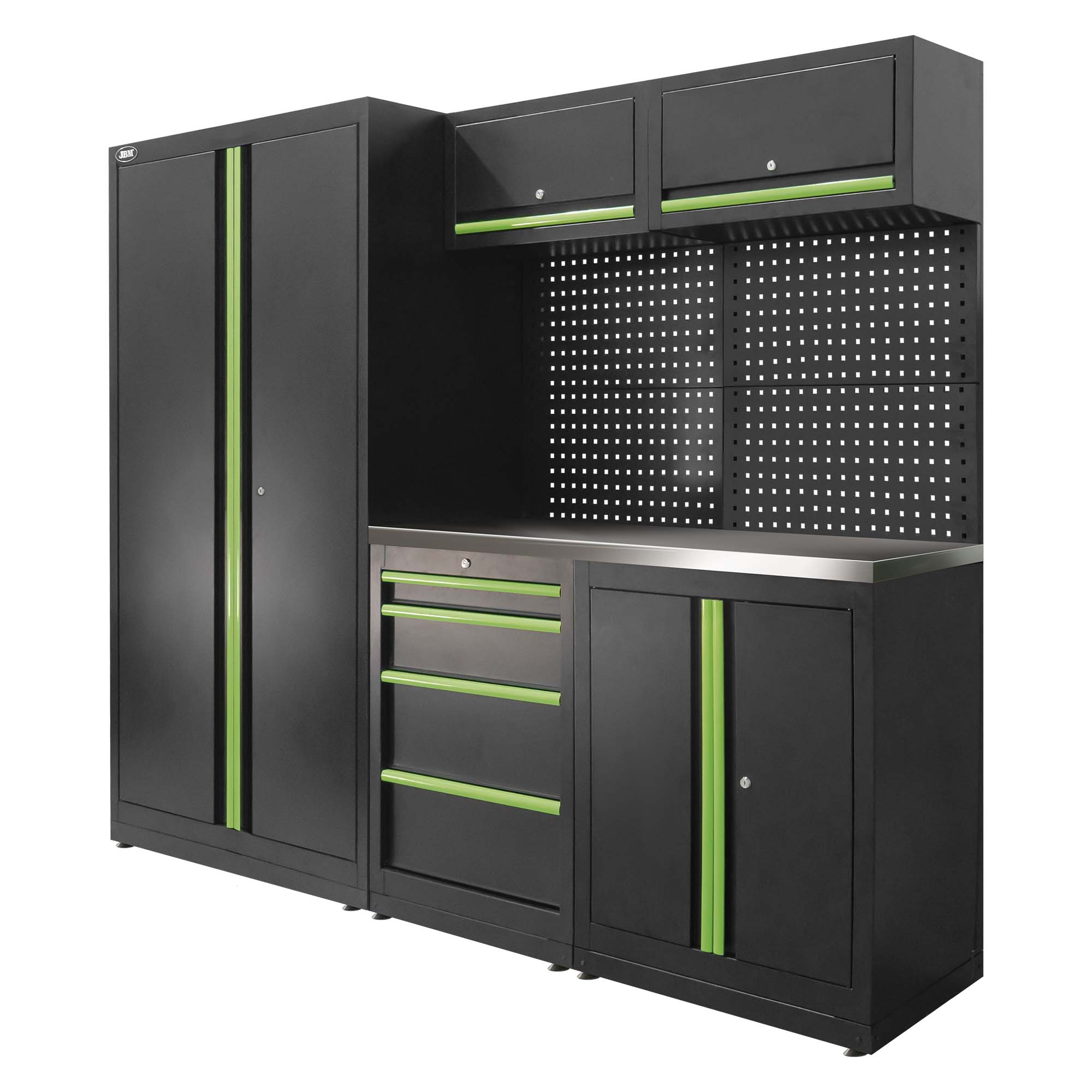 ENSEMBLE DE MEUBLES MODULAIRES (13 PIÈCES) - SET AVEC ARMOIRE À DEUX PORTES (RÉF. 18105)