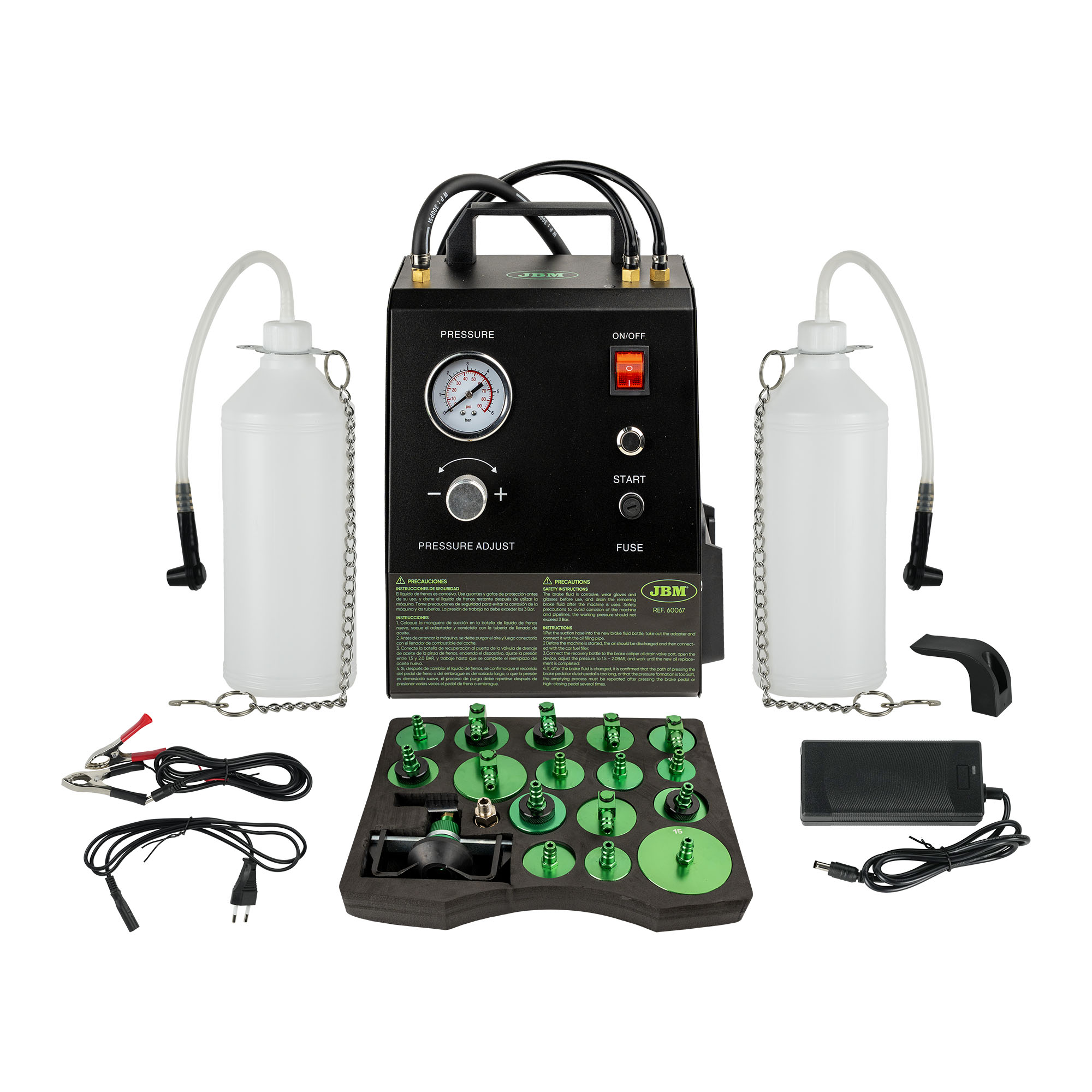 60067 PURGEUR DE FREINS ÉLECTRIQUE A BATTERIE + 60013 BATTERIE LITHIUM-ION 4.0 AH