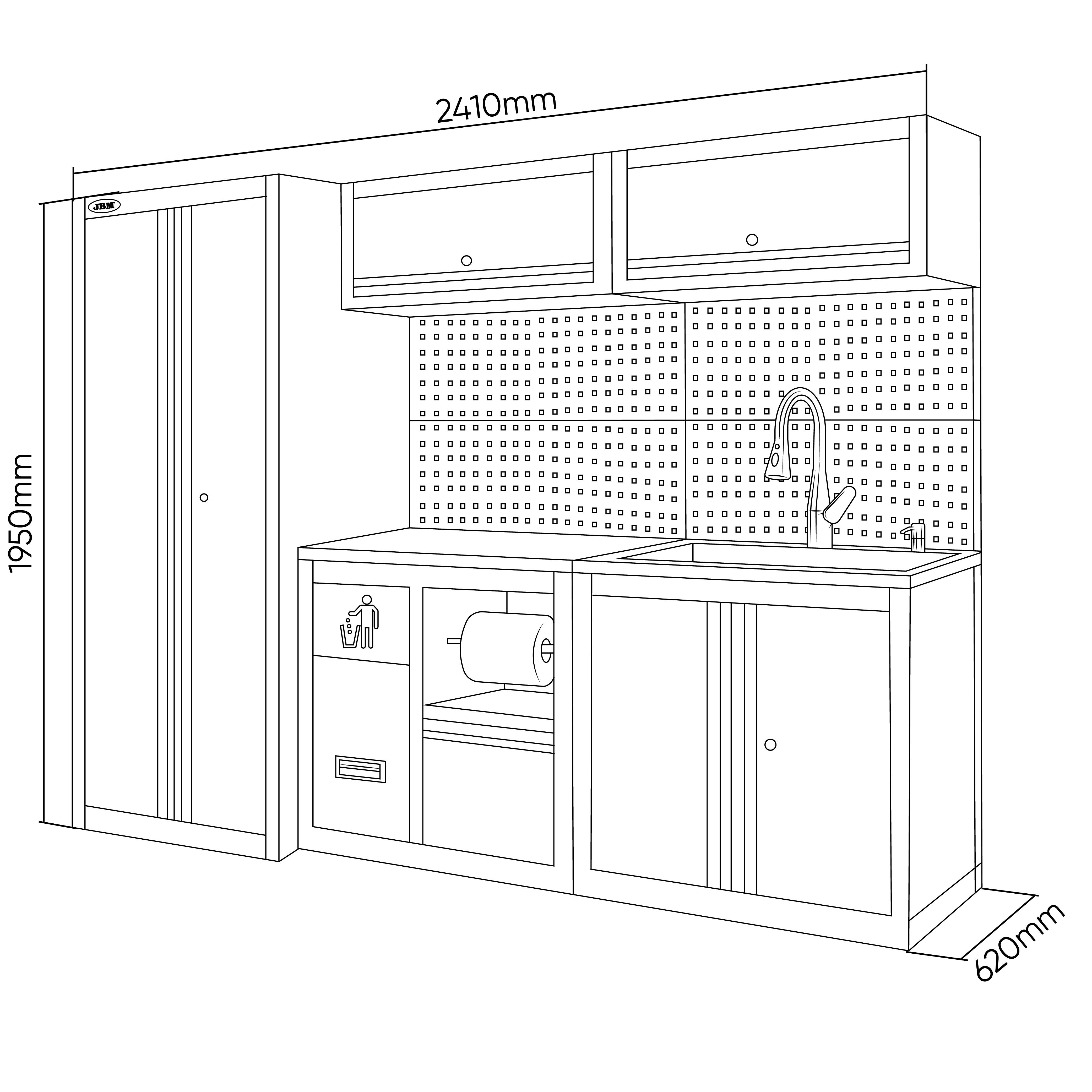 ENSEMBLE DE MEUBLES MODULAIRES (14 PCS) - EXTENSION AVEC REF.18105, REF.16493 ET REF.18103 - ROUGE
