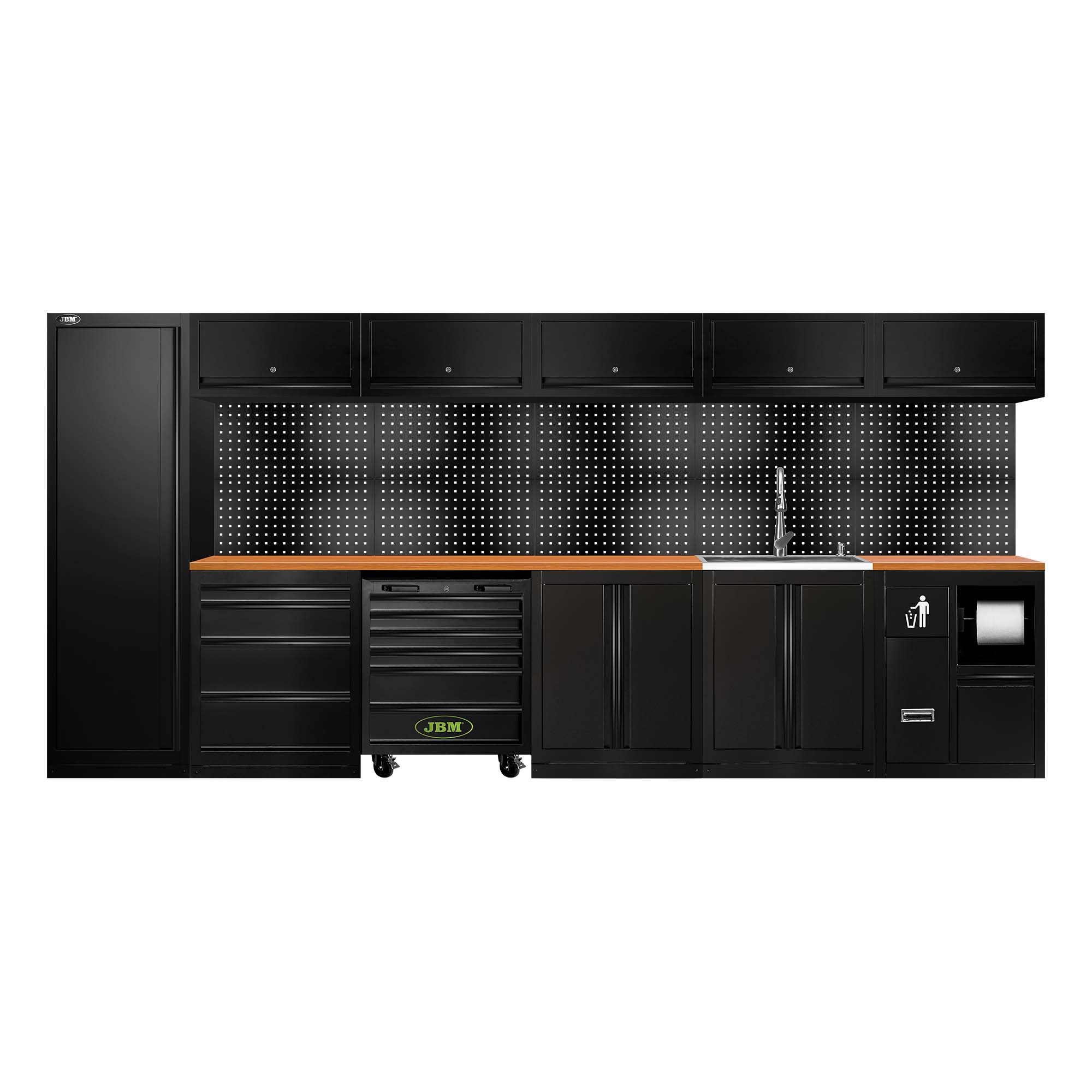 ENSEMBLE DE MEUBLES MODULAIRES (31 PCS) - EXTENSION AVEC SERIE446, REF.16493 ET REF.18103 - NOIR