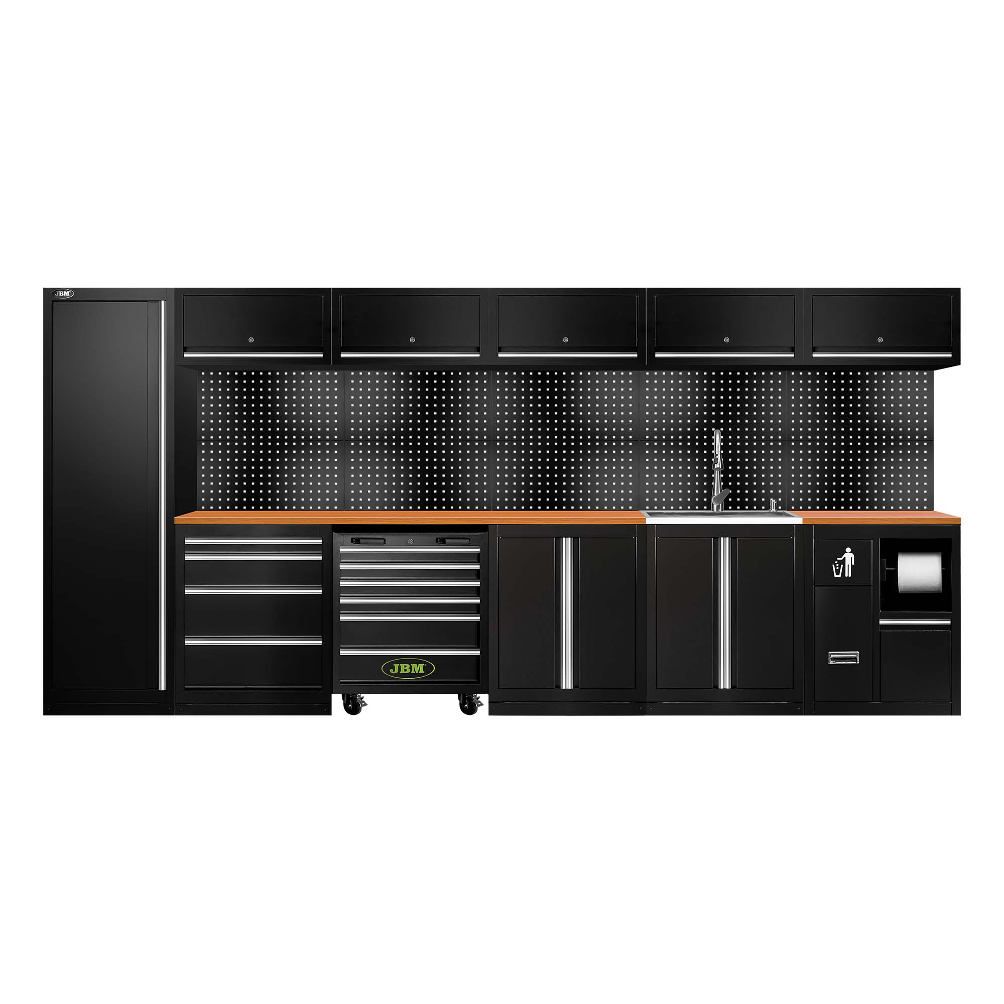 ENSEMBLE DE MEUBLES MODULAIRES (31 PCS) - EXTENSION AVEC SERIE446, REF.16493 ET REF.18103 - ARGENT