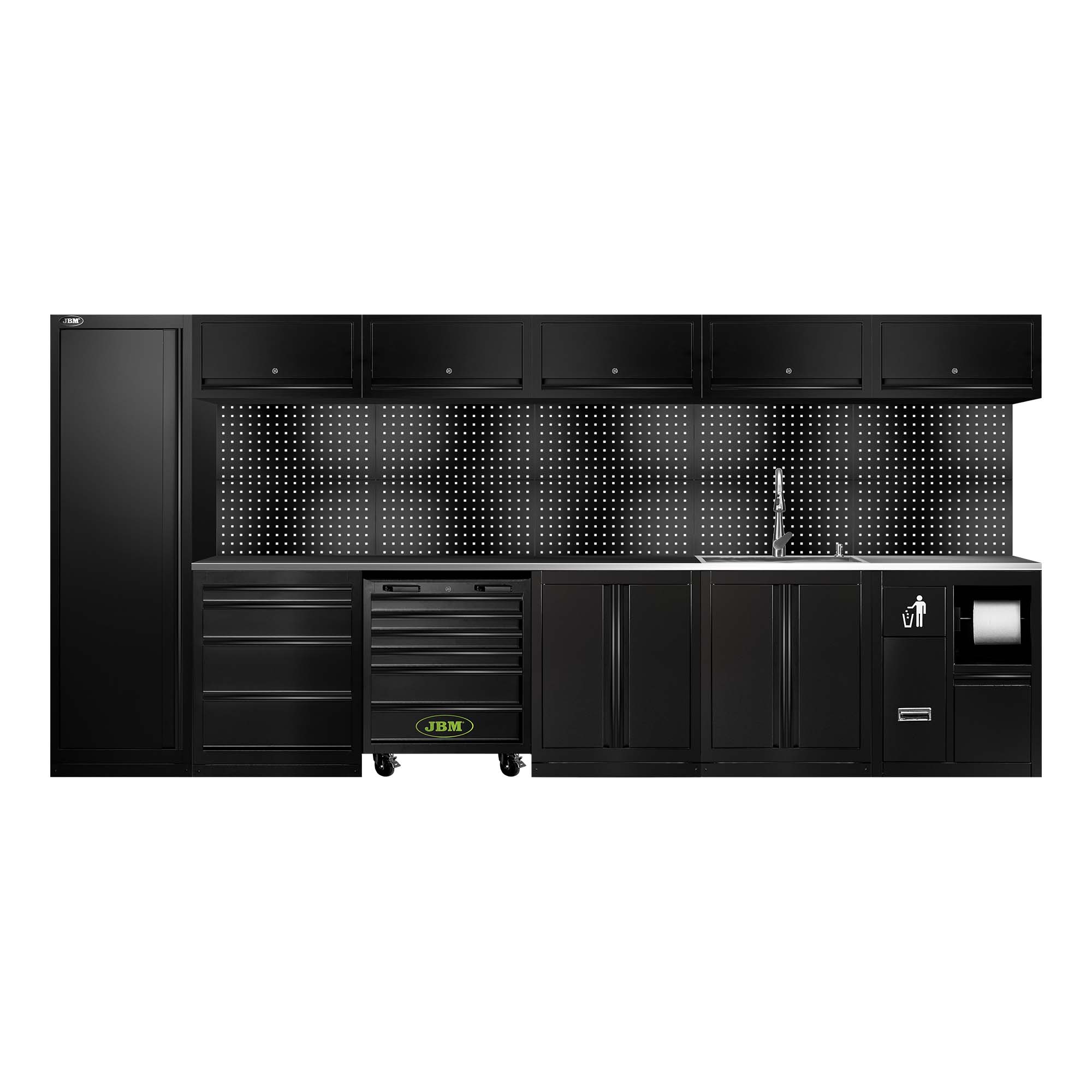 ENSEMBLE DE MEUBLES MODULAIRES (31 PCS) - EXTENSION AVEC SERIE446, REF.16493 ET REF.18103 - NOIR