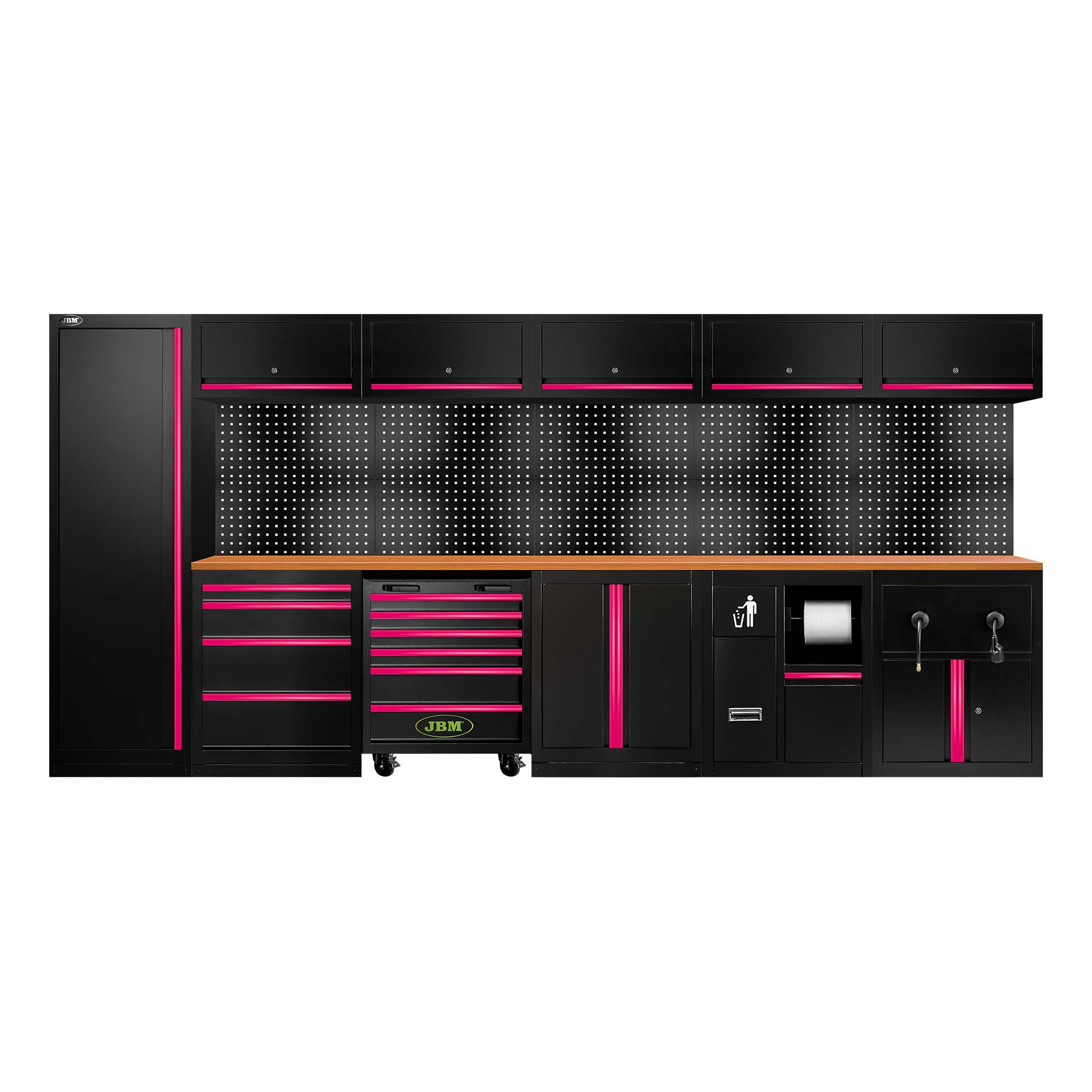 ENSEMBLE DE MEUBLES MODULAIRES (34 PCS) - EXTENSION AVEC SERIE446, RÉF.16493 ET RÉF.18403 - ROSE